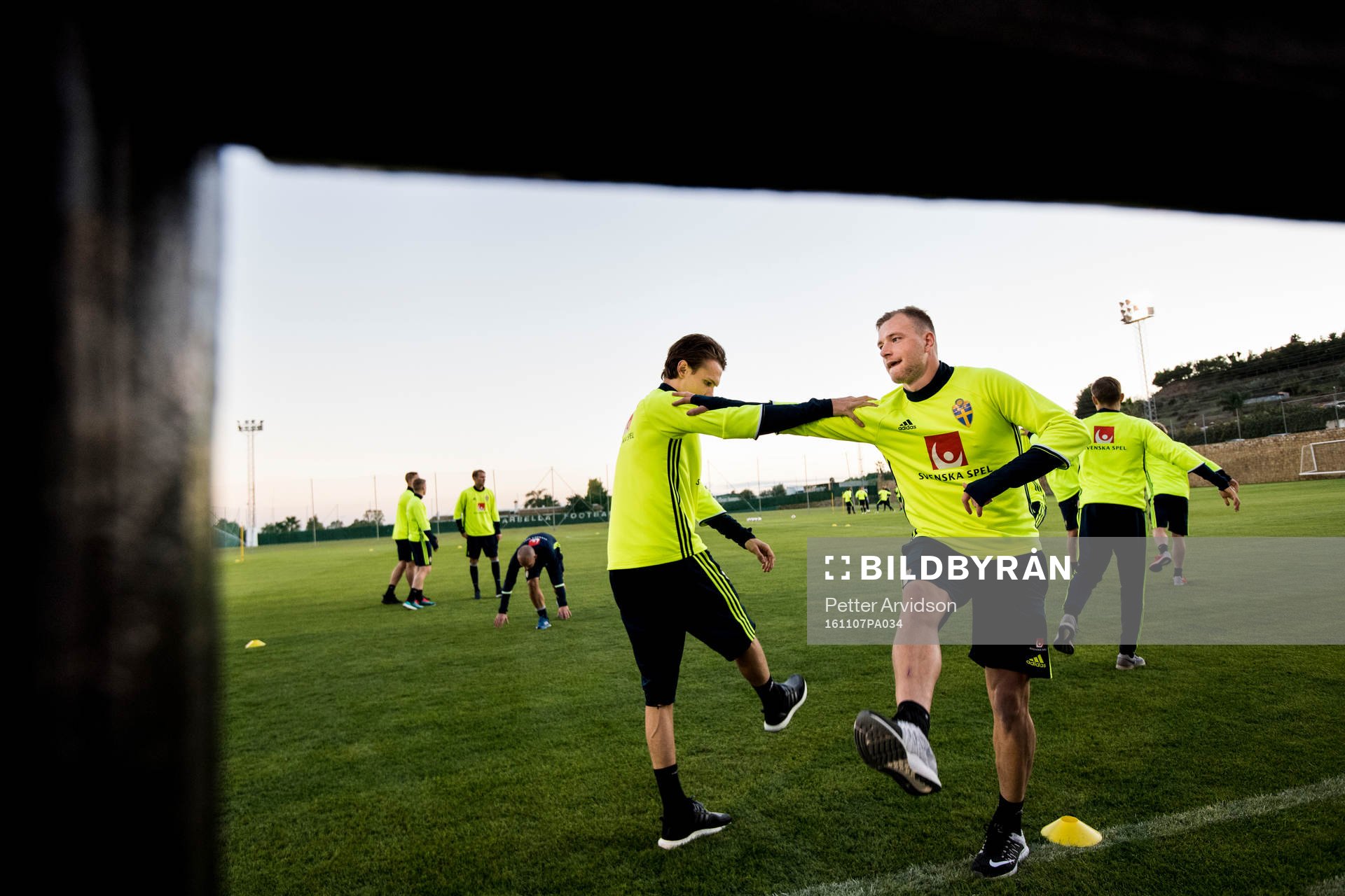 Sveriges Albin Ekdal och John Guidetti
