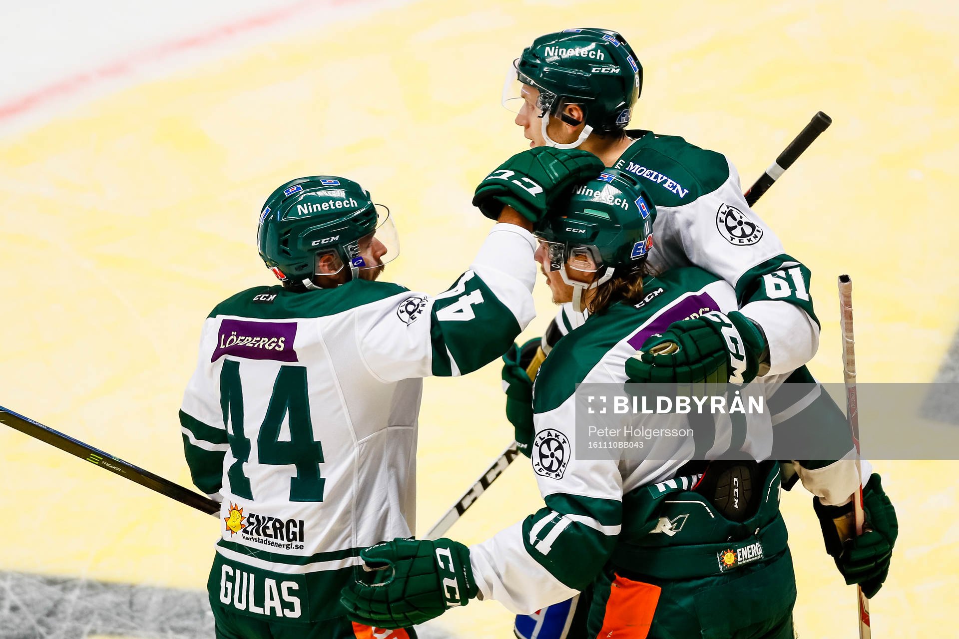 Färjestads Färjestads Milan Gulas , Johan Ryno och Joakim