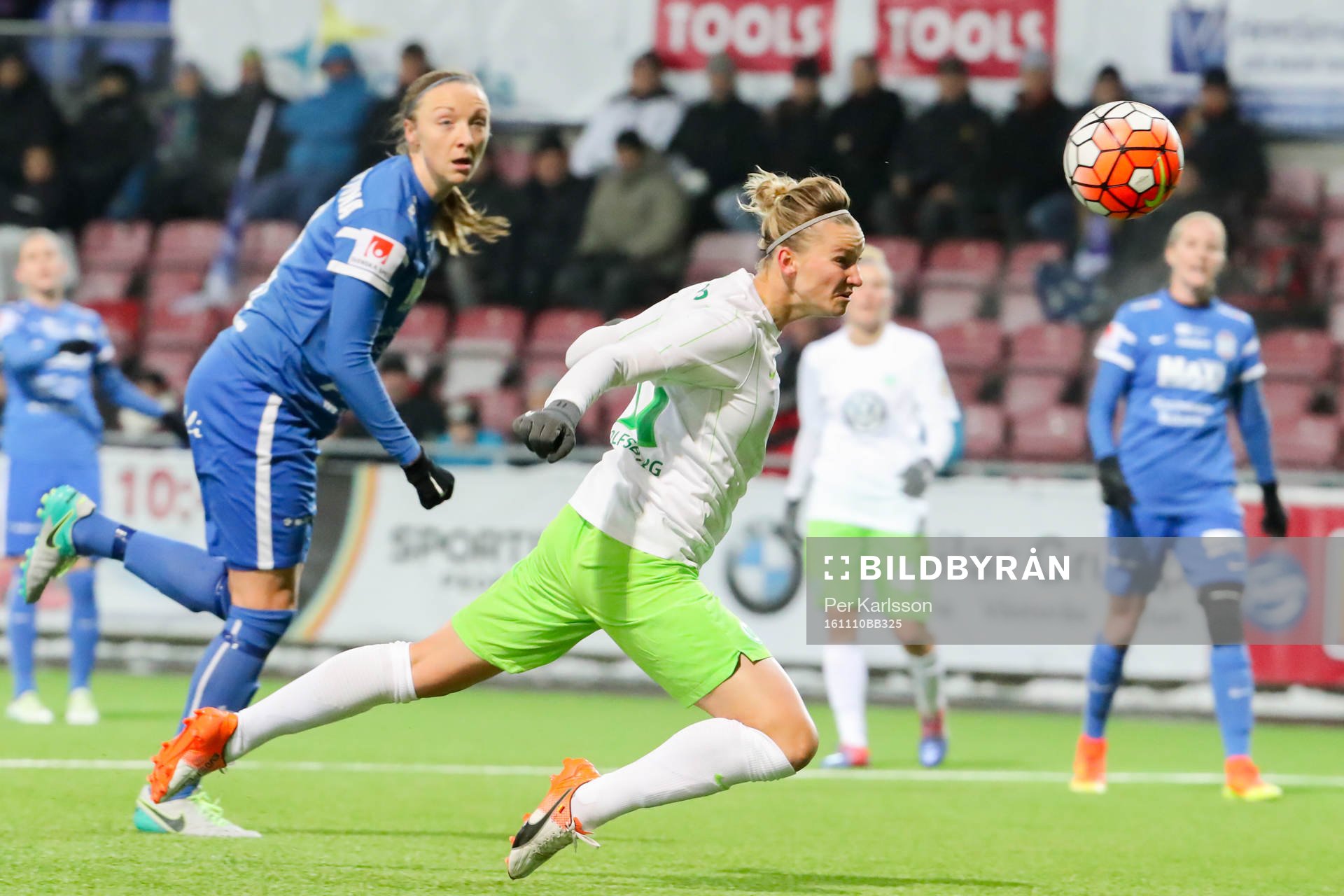 Wolfsburgs Alexandra Popp gör 5-1 målet