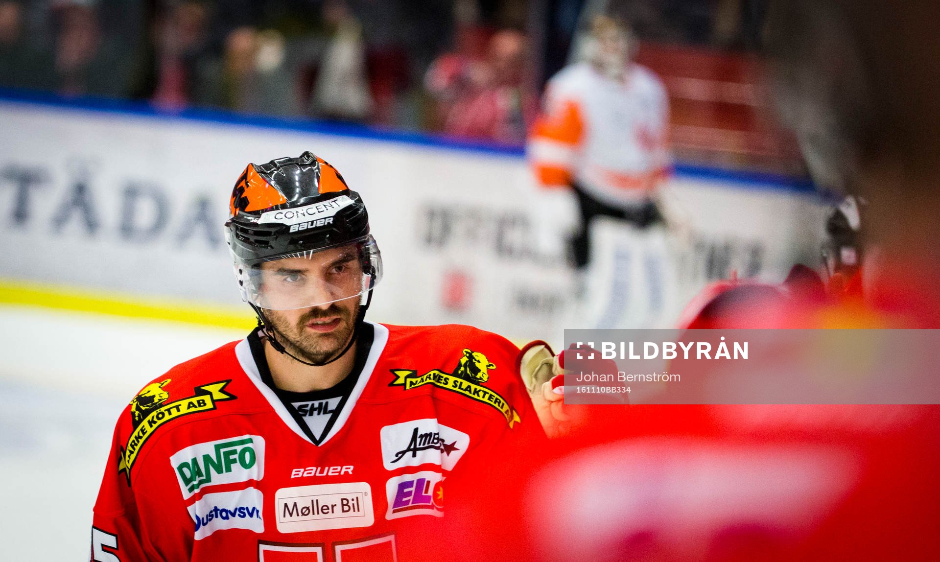 Örebros Martin Johansson gör matchen enda mål och jublar