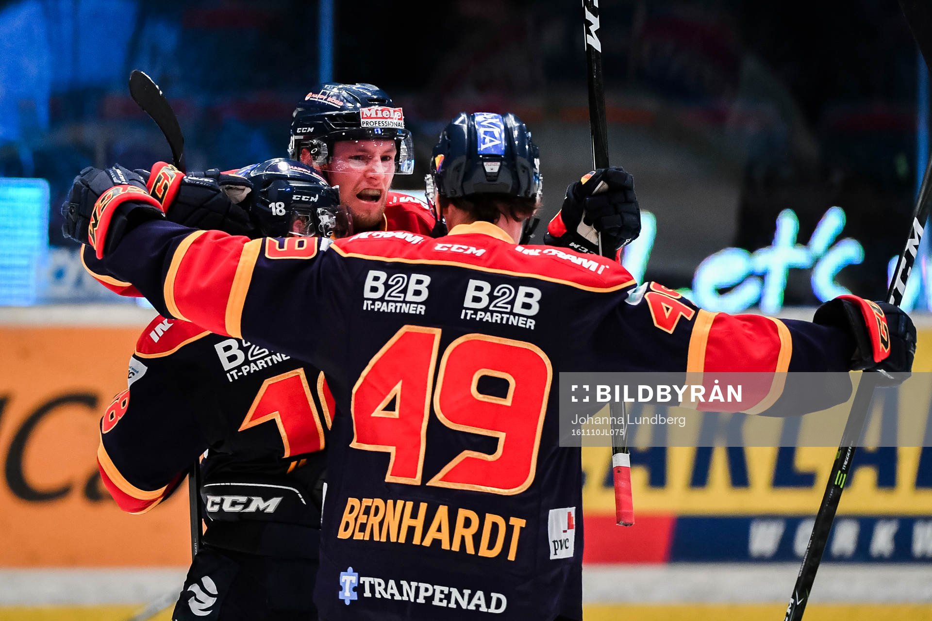Djurgårdens Juuso Ikonen, David Bernhardt och Calle