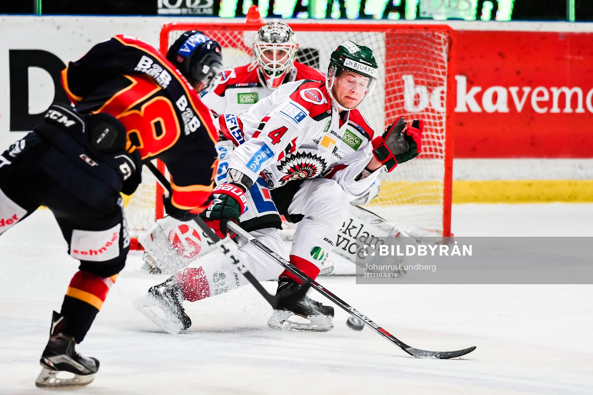 Djurgårdens Juuso Ikonen gör 3-2 bakom Frölundas Jacob