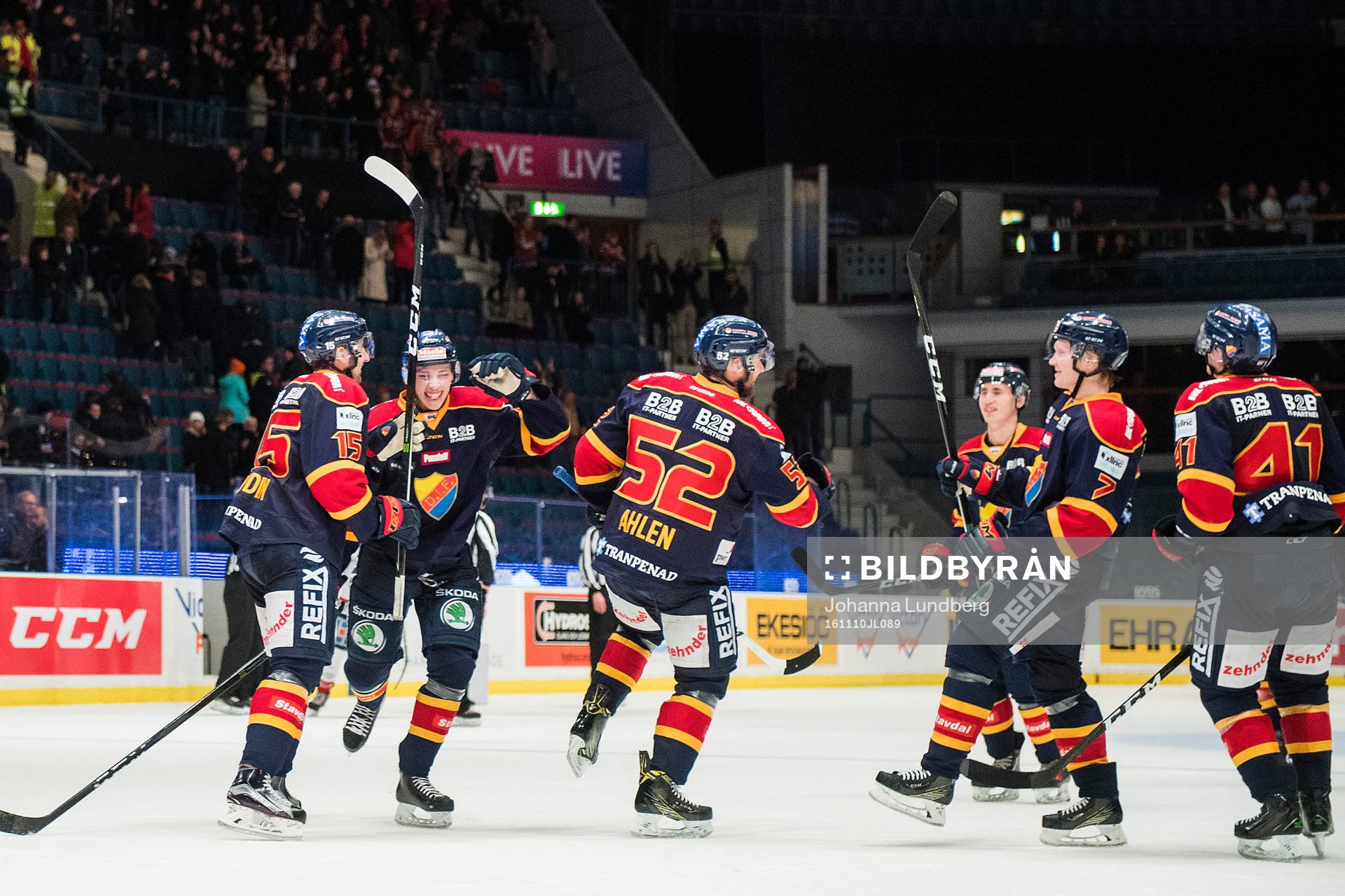 Djurgårdens spelare jublar