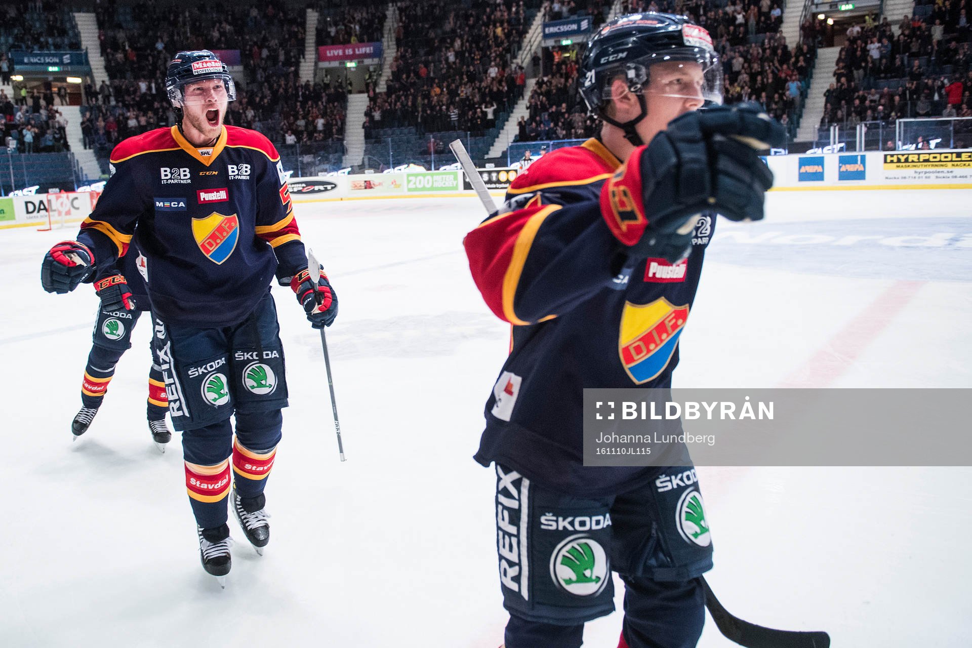 Djurgårdens Alexander Urbom jublar