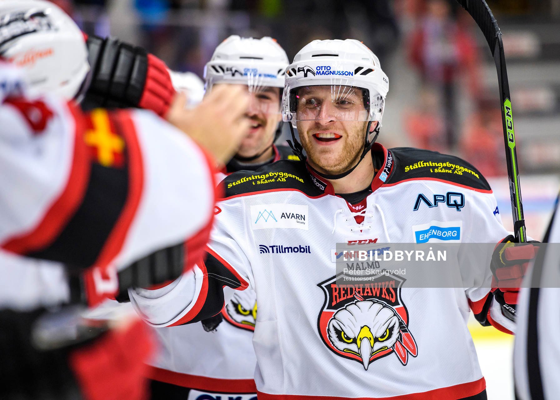 Malmö Redhawks Frederik Storm jublar