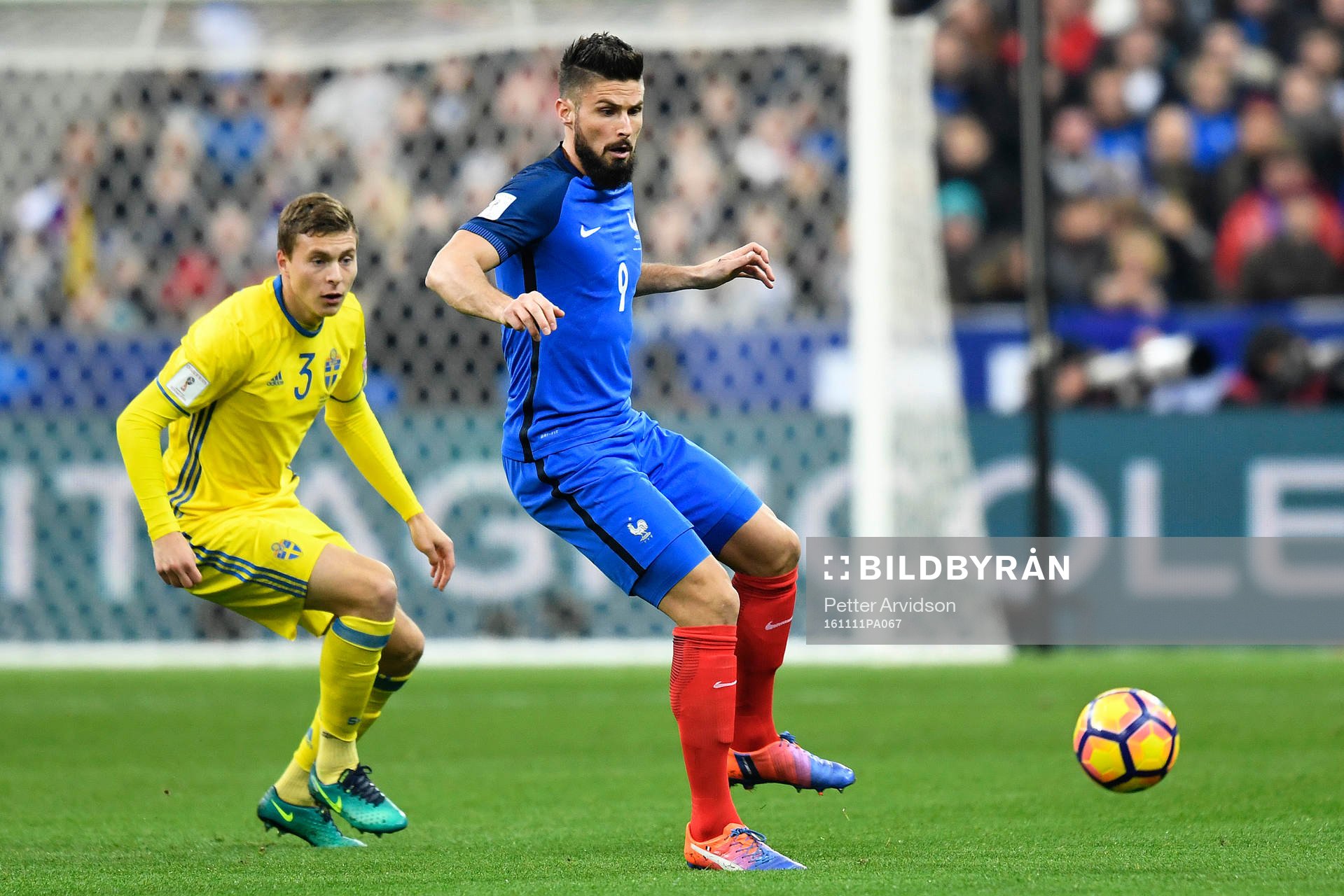 Sveriges Victor Nilsson Lindelöf och Frankrikes Olivier