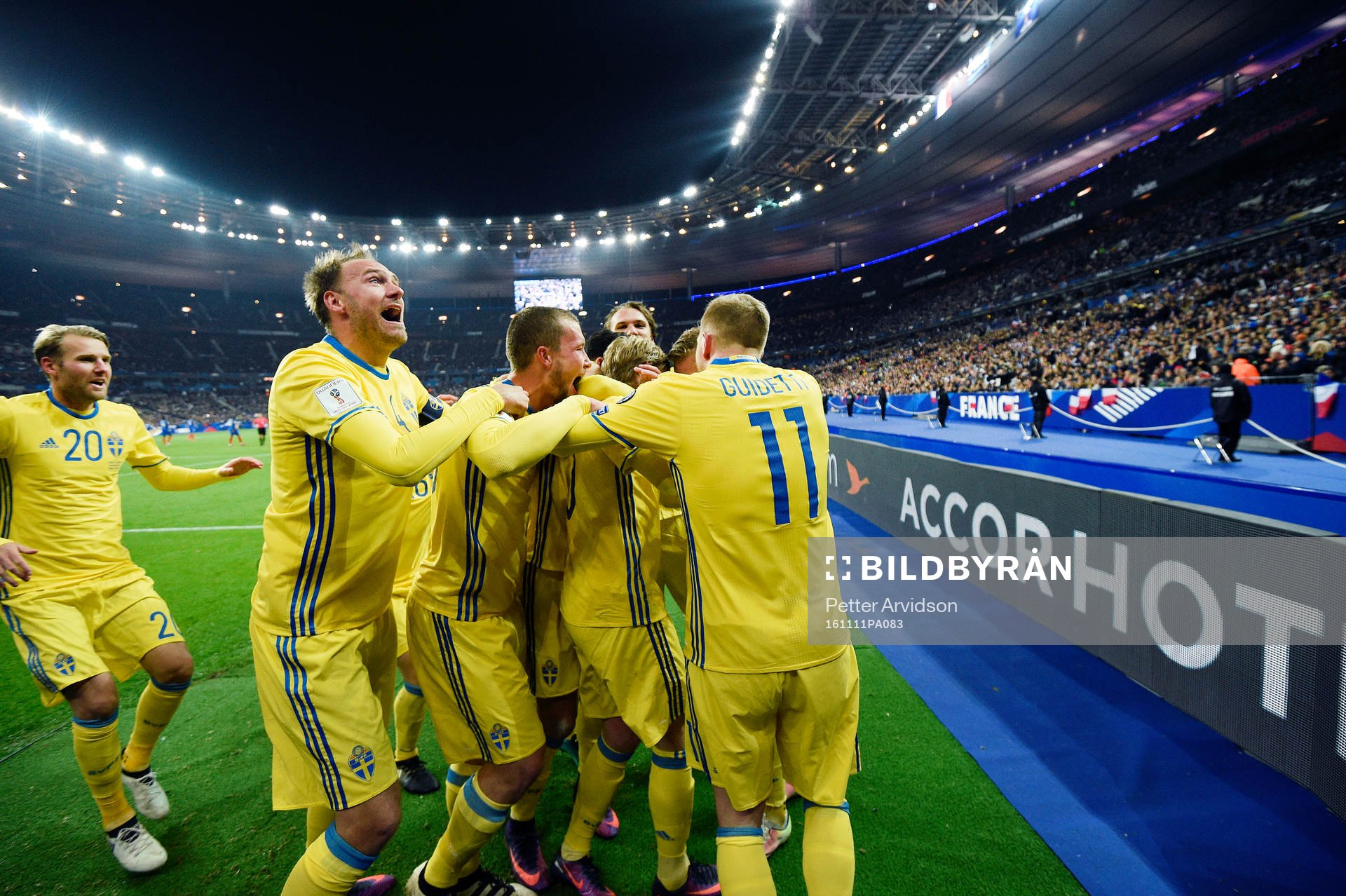 Sveriges Ola Toivonen, Andreas Granqvist, Jakob Johansson