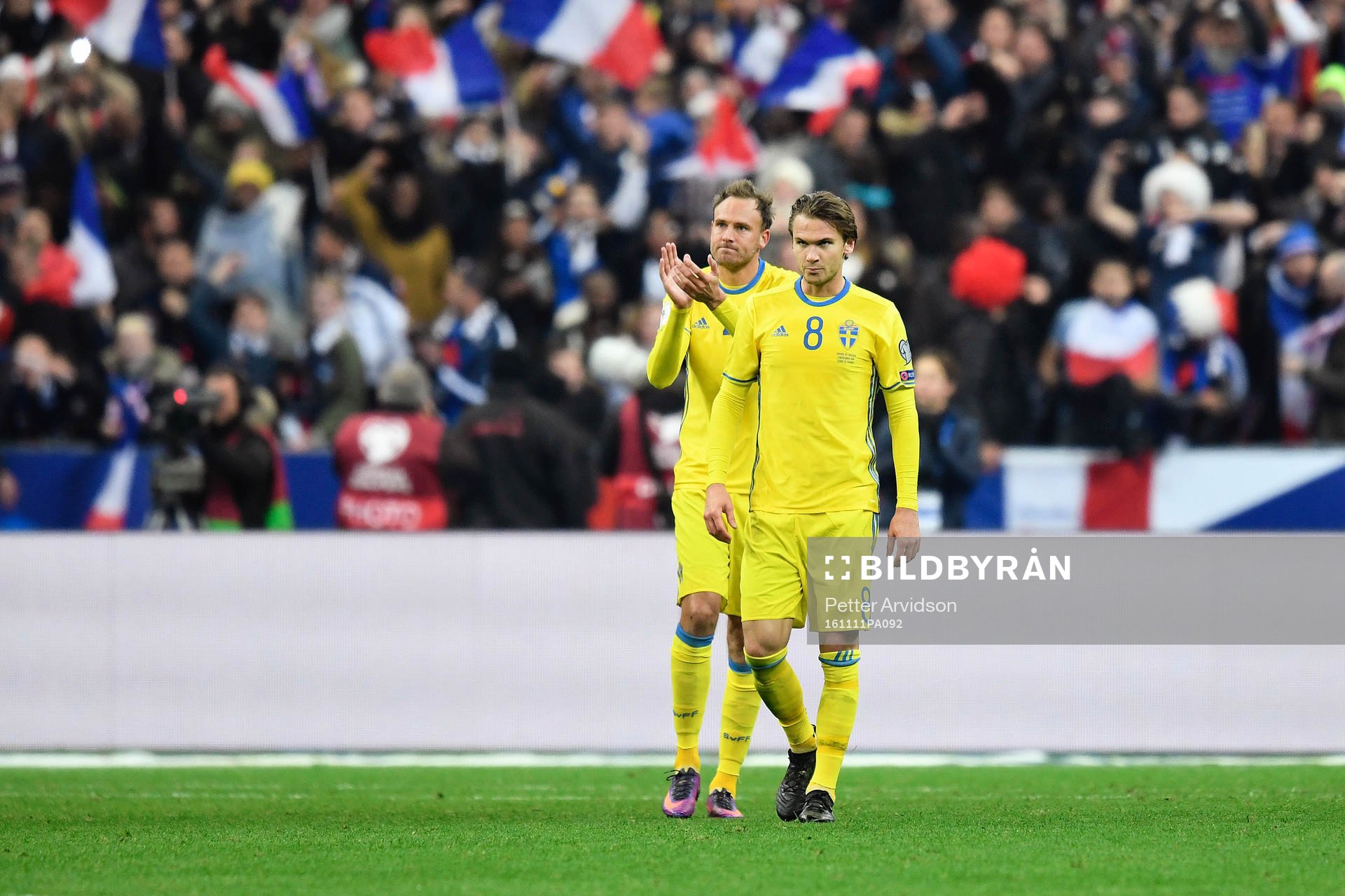 Sveriges Andreas Granqvist och Albin Ekdal deppar