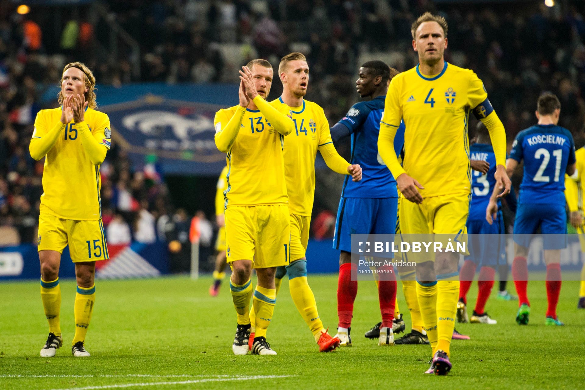 Sveriges Oscar Hiljemark, Jakob Johansson, Pontus Jansson