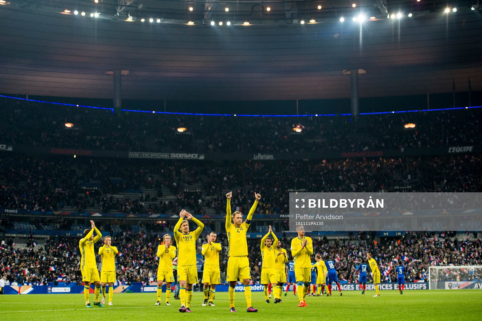 Sveriges Emil Forsberg, Andreas Granqvist och Pontus