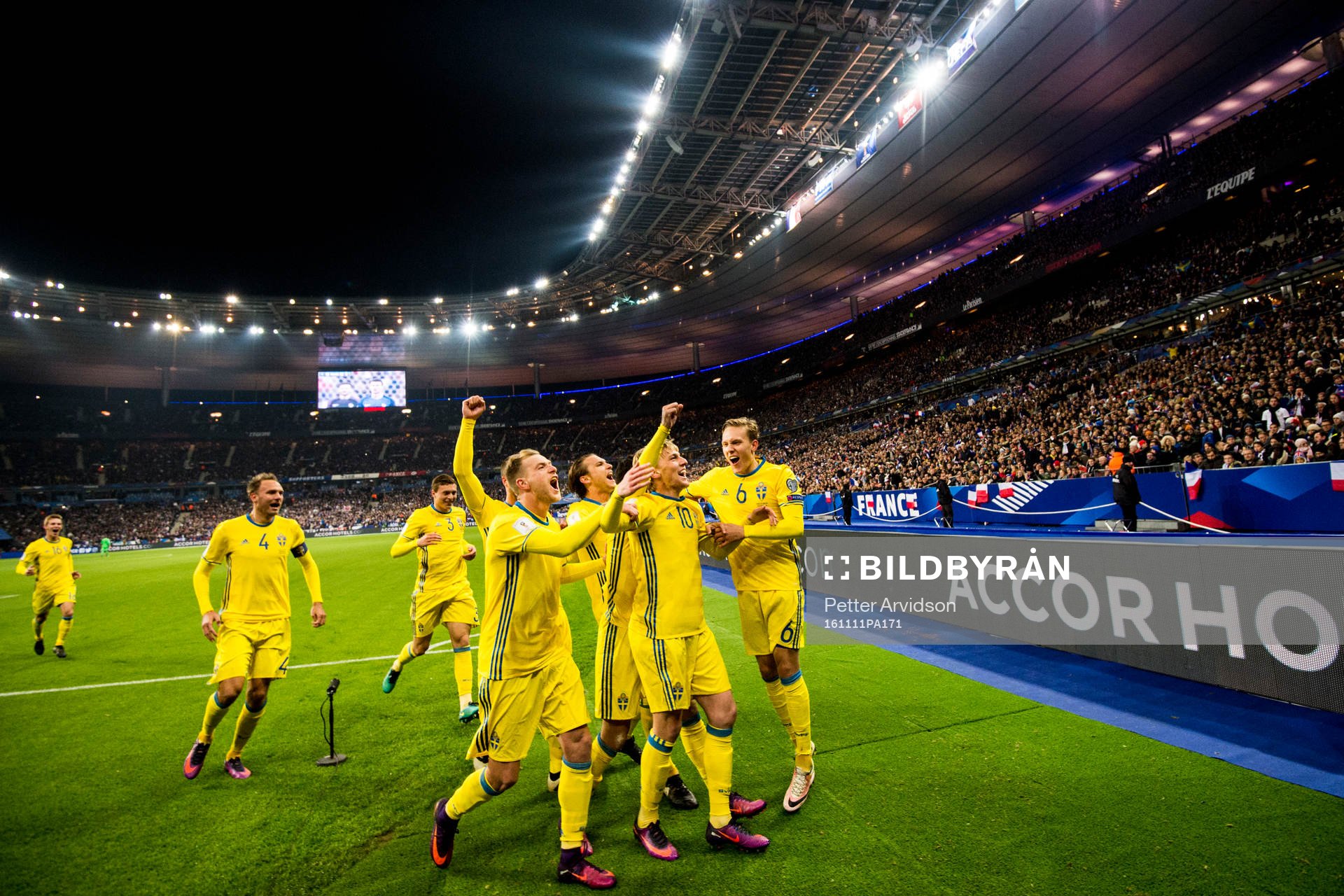 Sveriges John Guidetti, Emil Forsberg och Ludwig