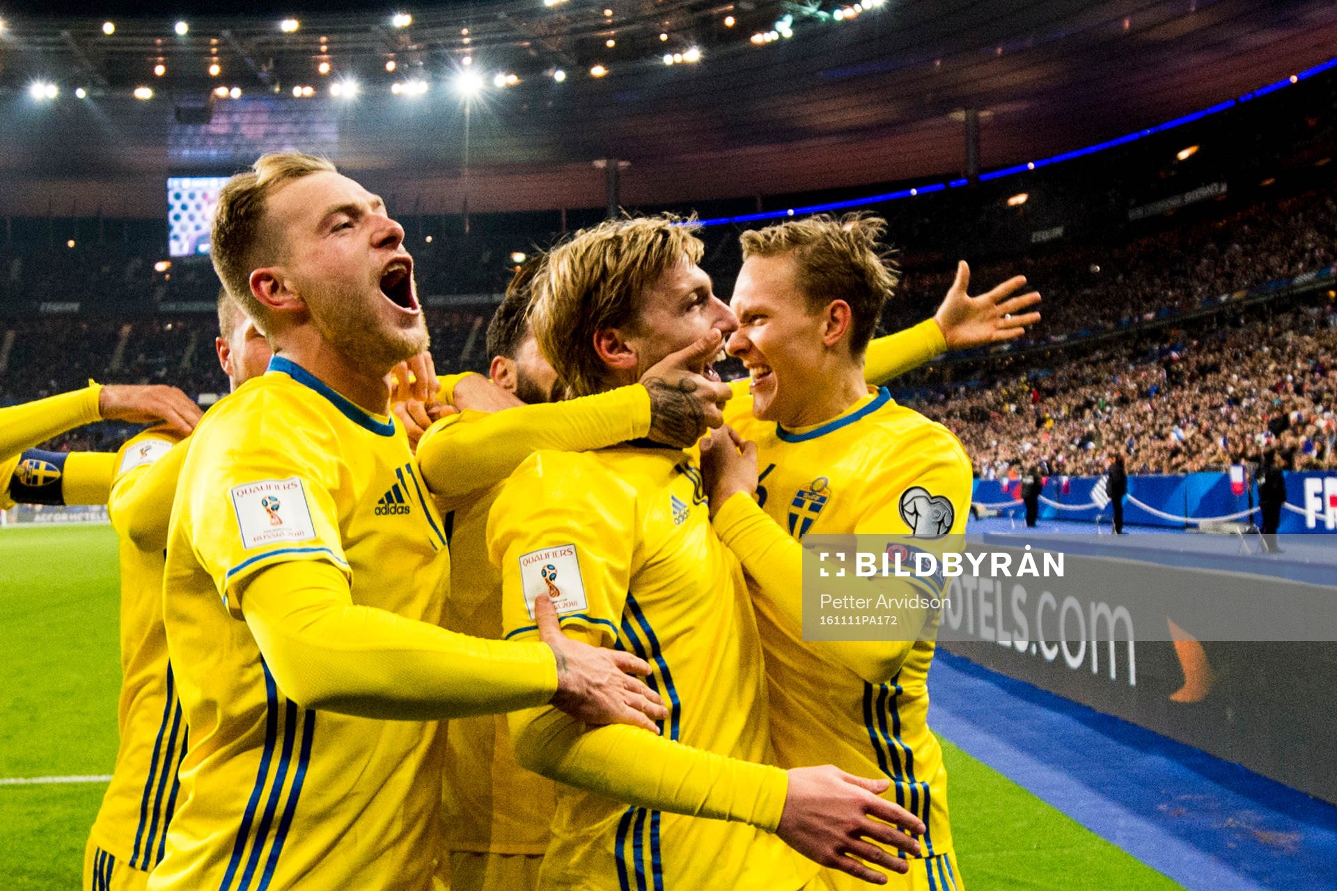 Sveriges John Guidetti, Emil Forsberg och Ludwig