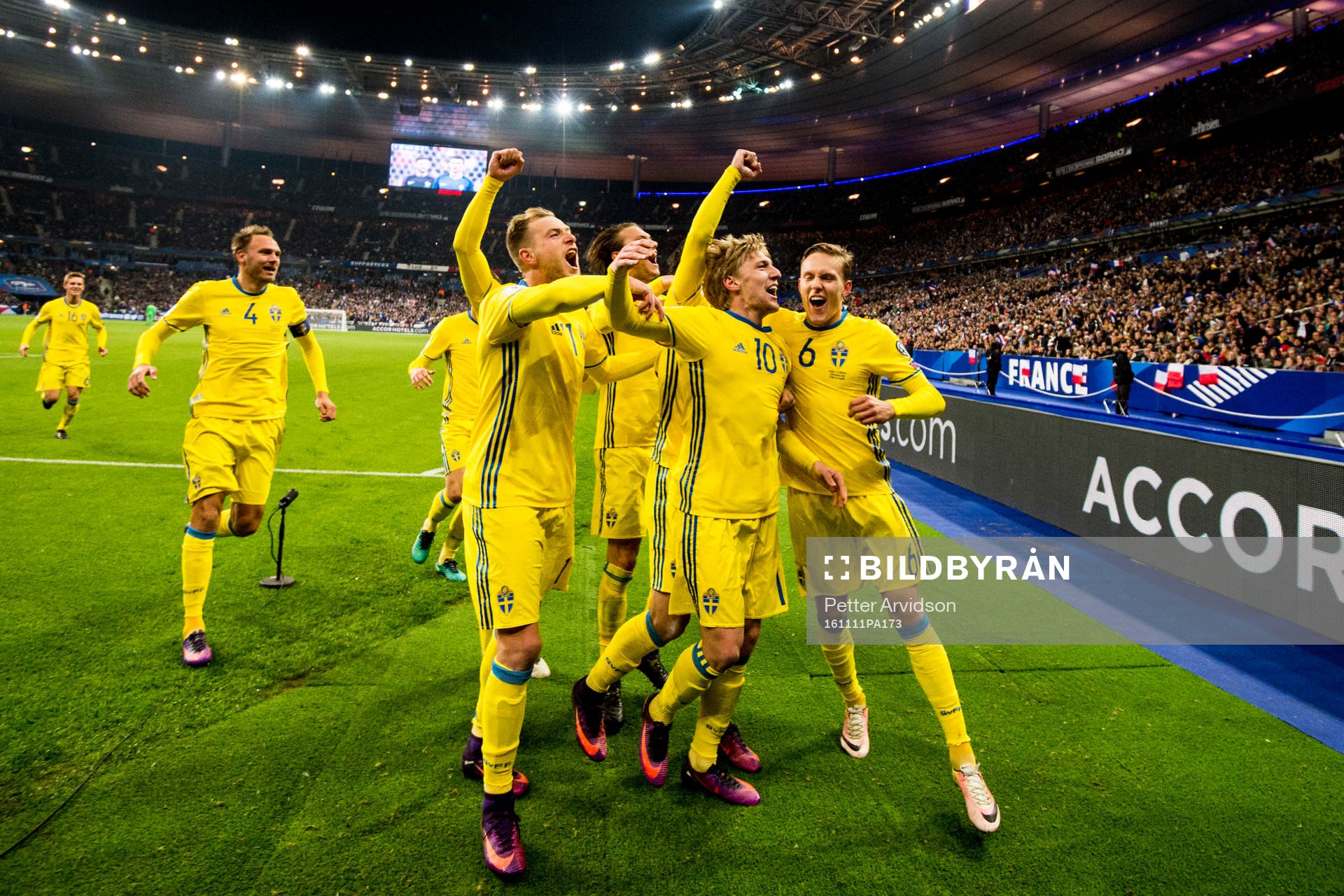 Sveriges John Guidetti, Emil Forsberg och Ludwig