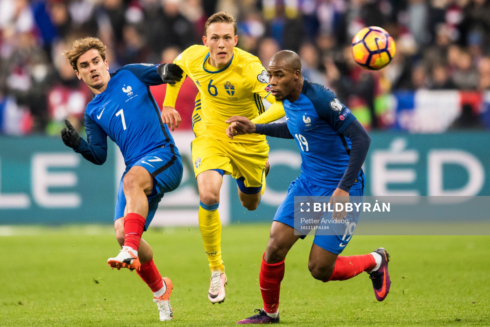 Sveriges Ludwig Augustinsson mot Frankrikes Antoine