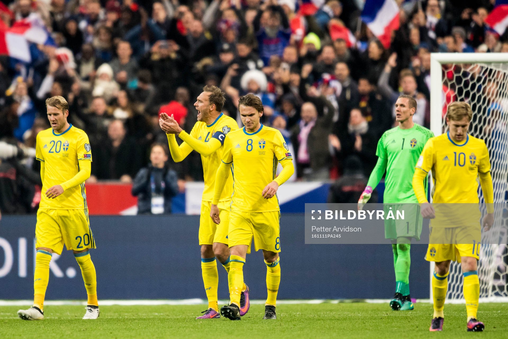 Sveriges Ola Toivonen, Andreas Granqvist, Albin Ekdal,