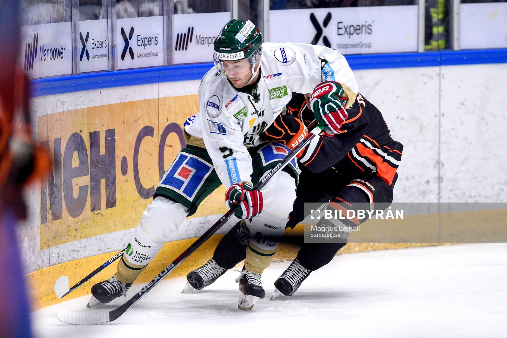 Frölundas Casey Wellman och Karlskronas Robin Gartner