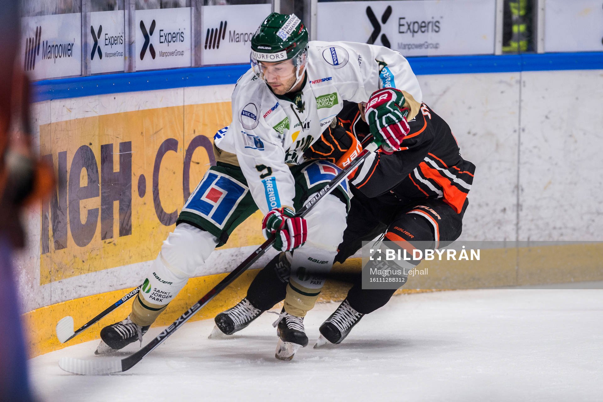 Frölundas Casey Wellman och Karlskronas Robin Gartner om