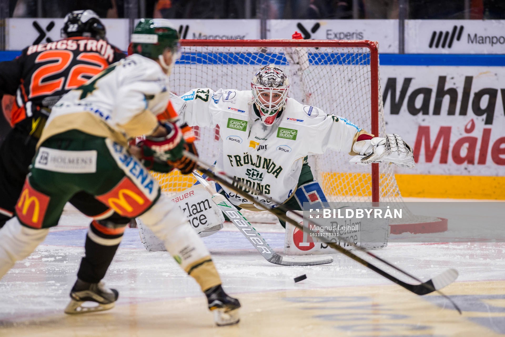 Frölundas målvakt Johan Gustafsson