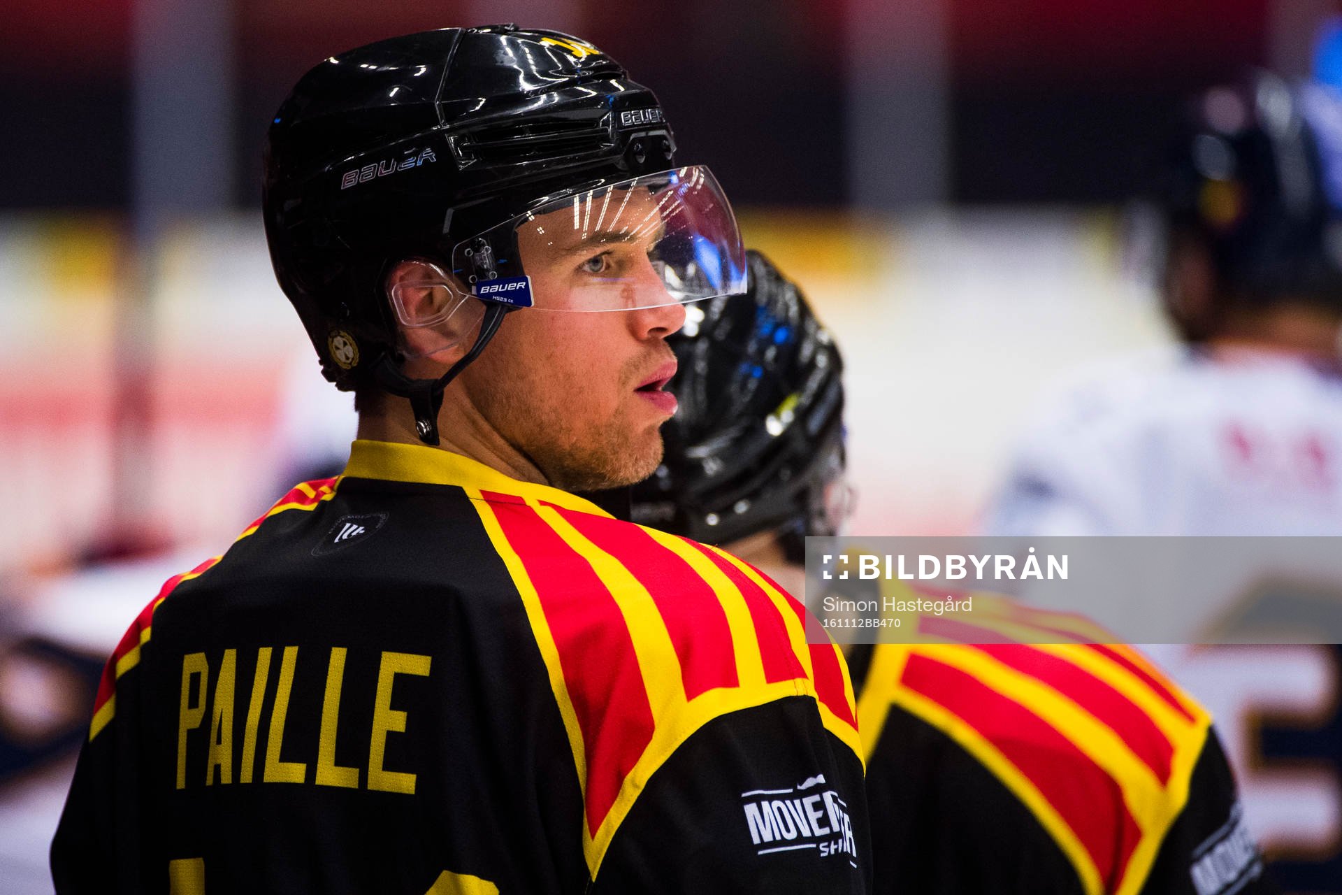 Brynäs Daniel Paille före ishockeymatchen i SHL mellan