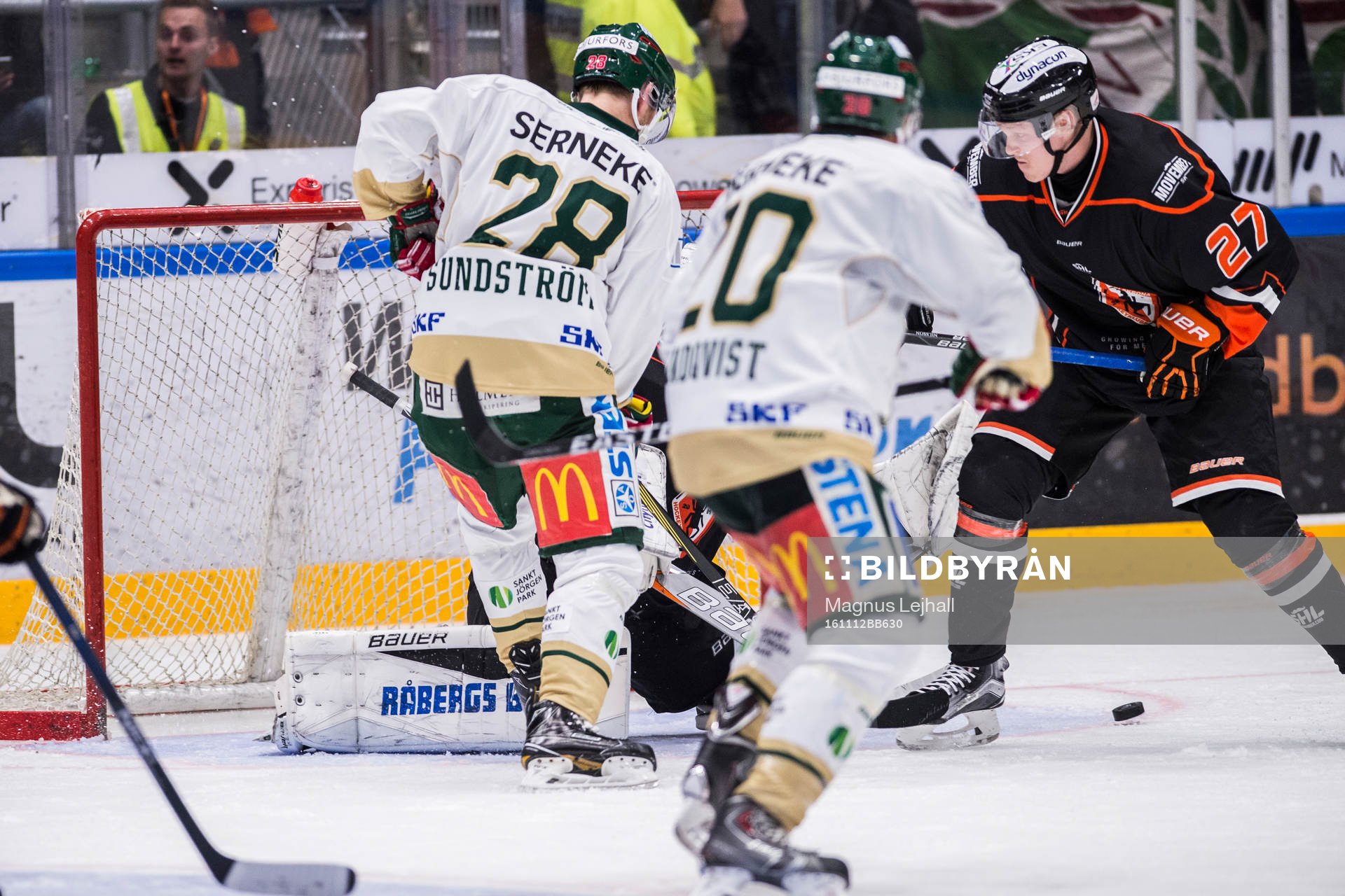 Frölundas Johan Sundström och  Joel Lundqvist  och