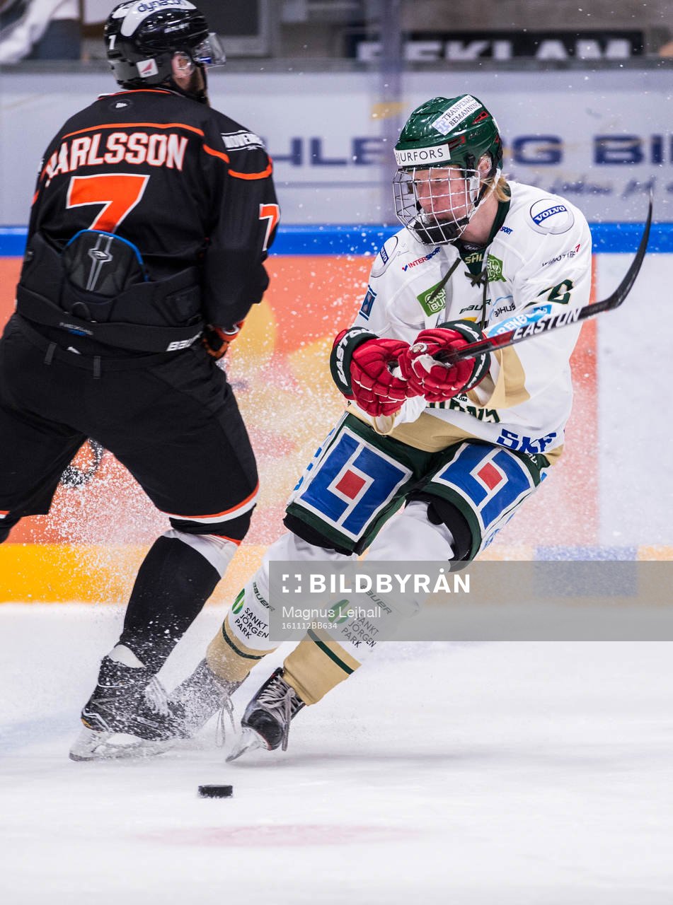 Frölundas Rasmus Dahlin  utmanar Karlskronas Mattias