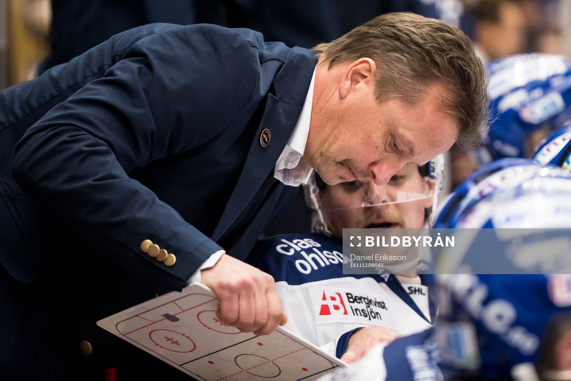 Leksands assisterande tränare Örjan Lindmark och Nichlas