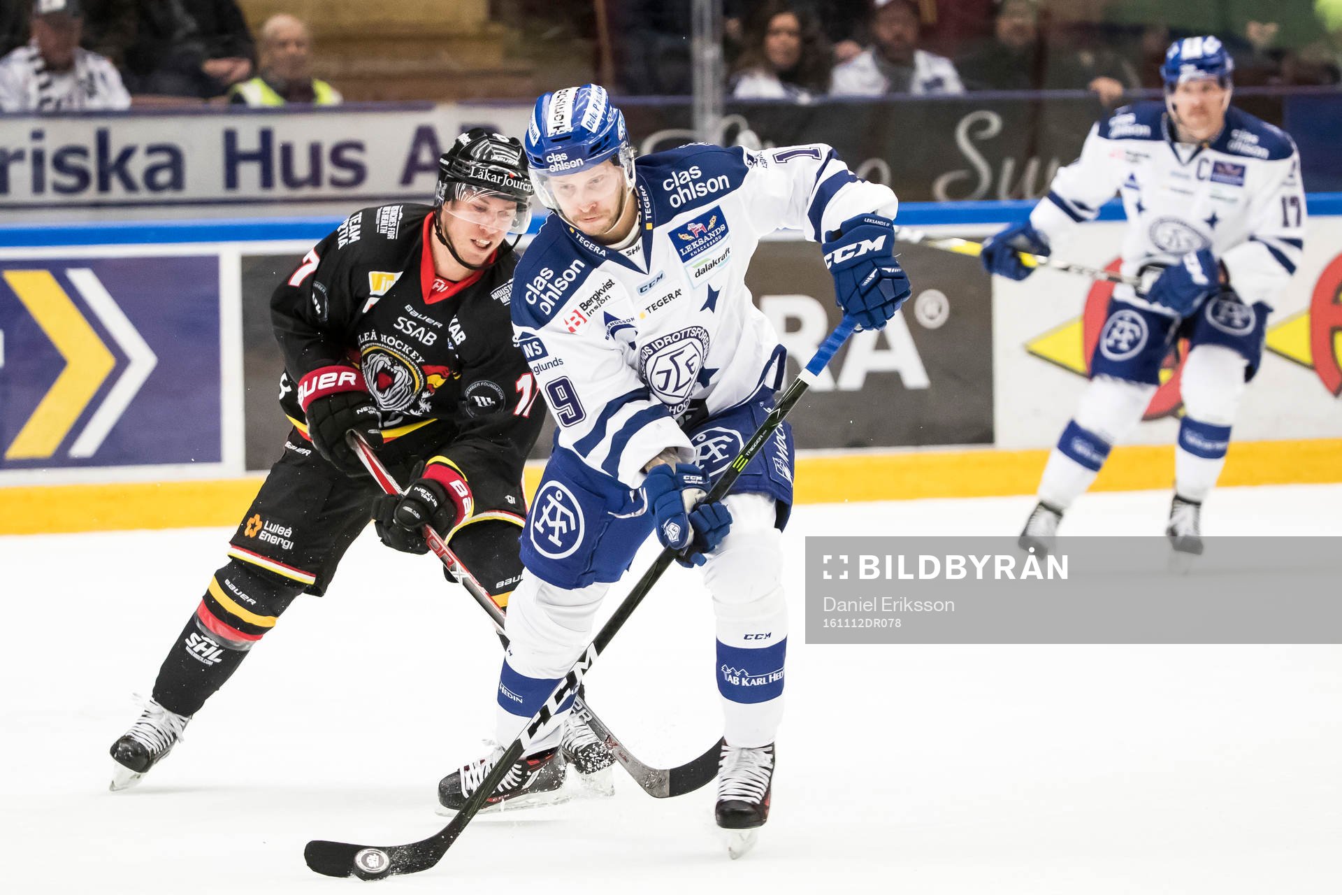 Leksands Alexander Ytterell jagas av Luleås Jan Sandström
