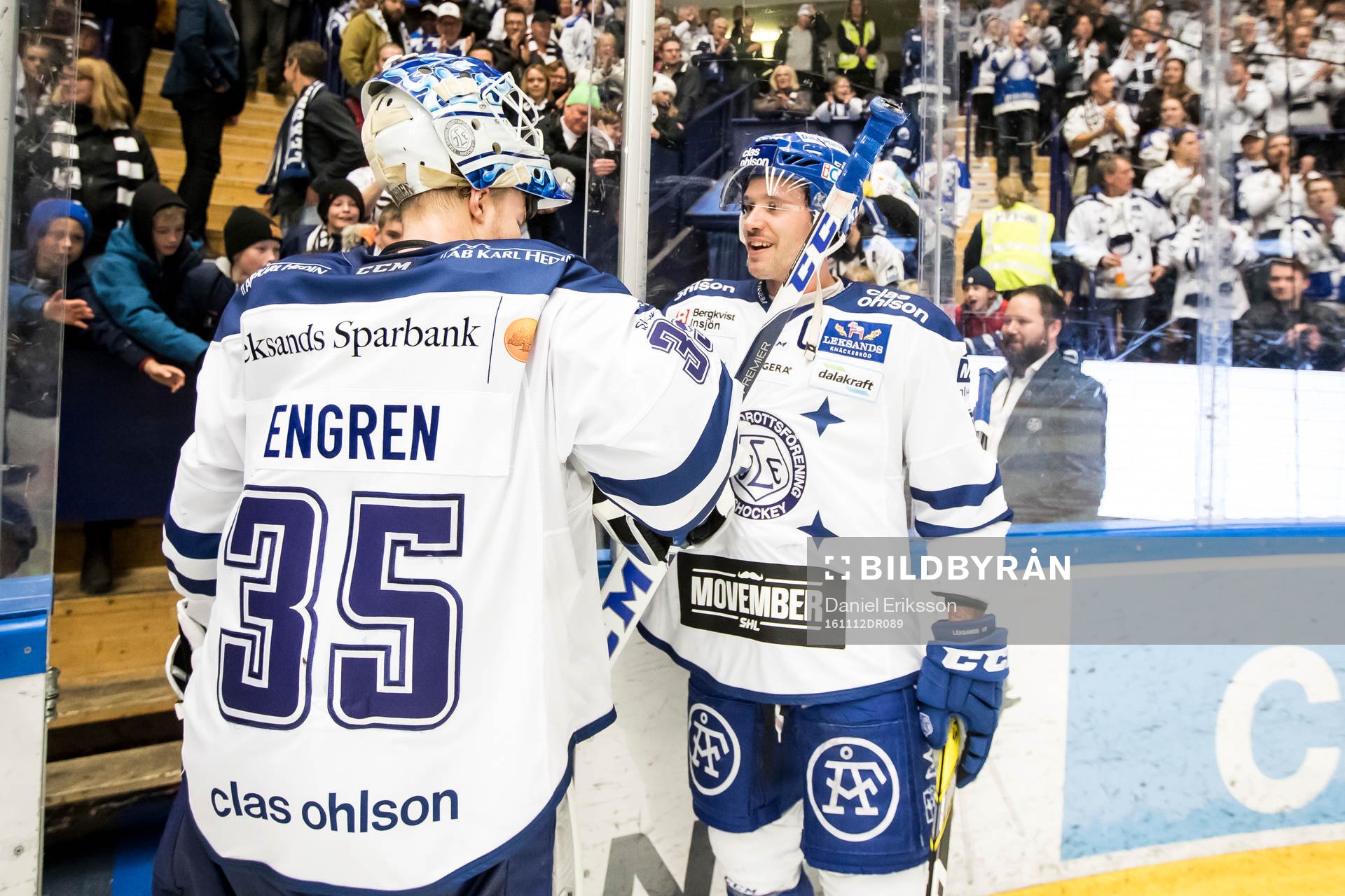 Leksands Jesper Ollas och målvakt Atte Engren