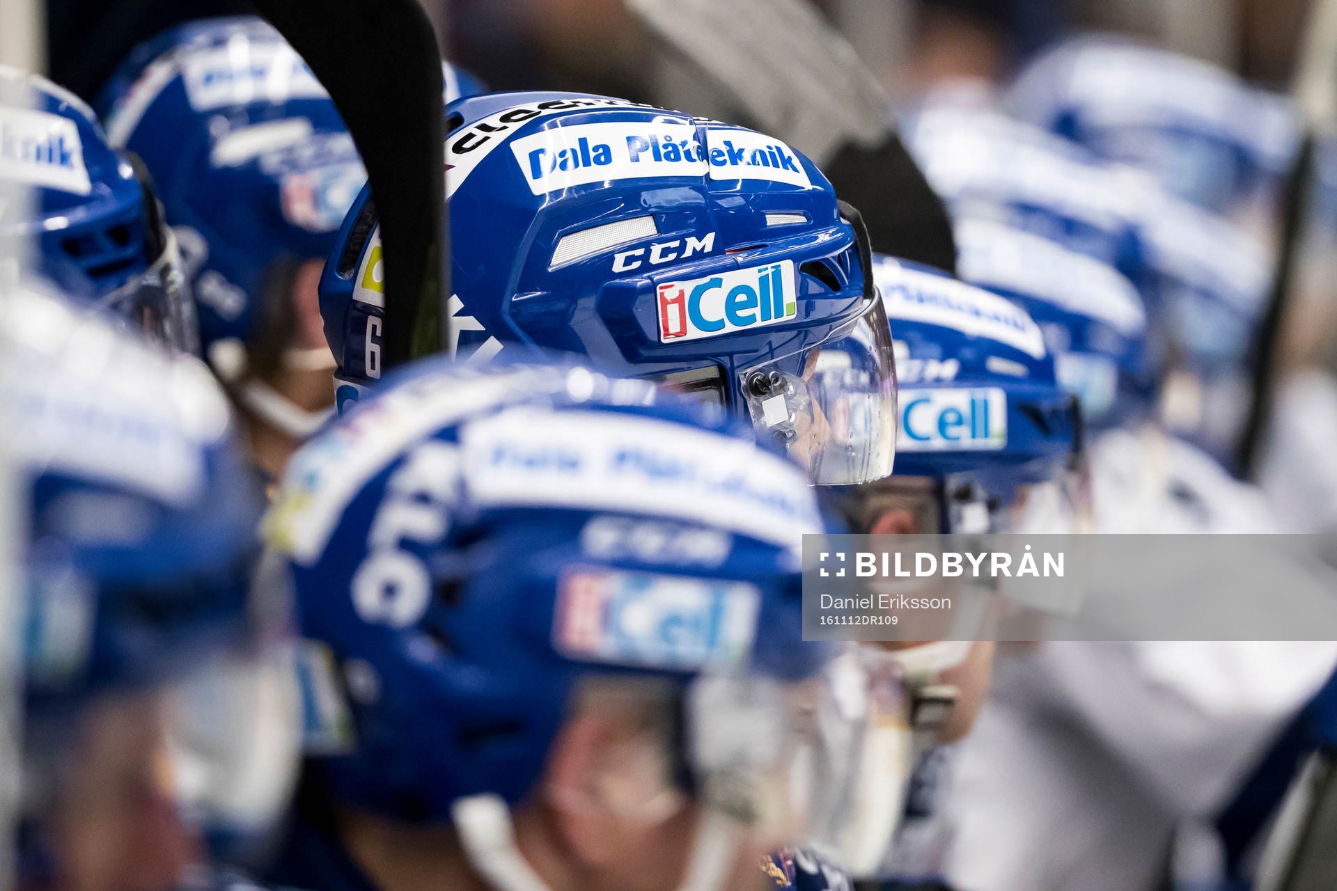 Leksands hjälmar i ishockeymatchen i SHL mellan Leksand
