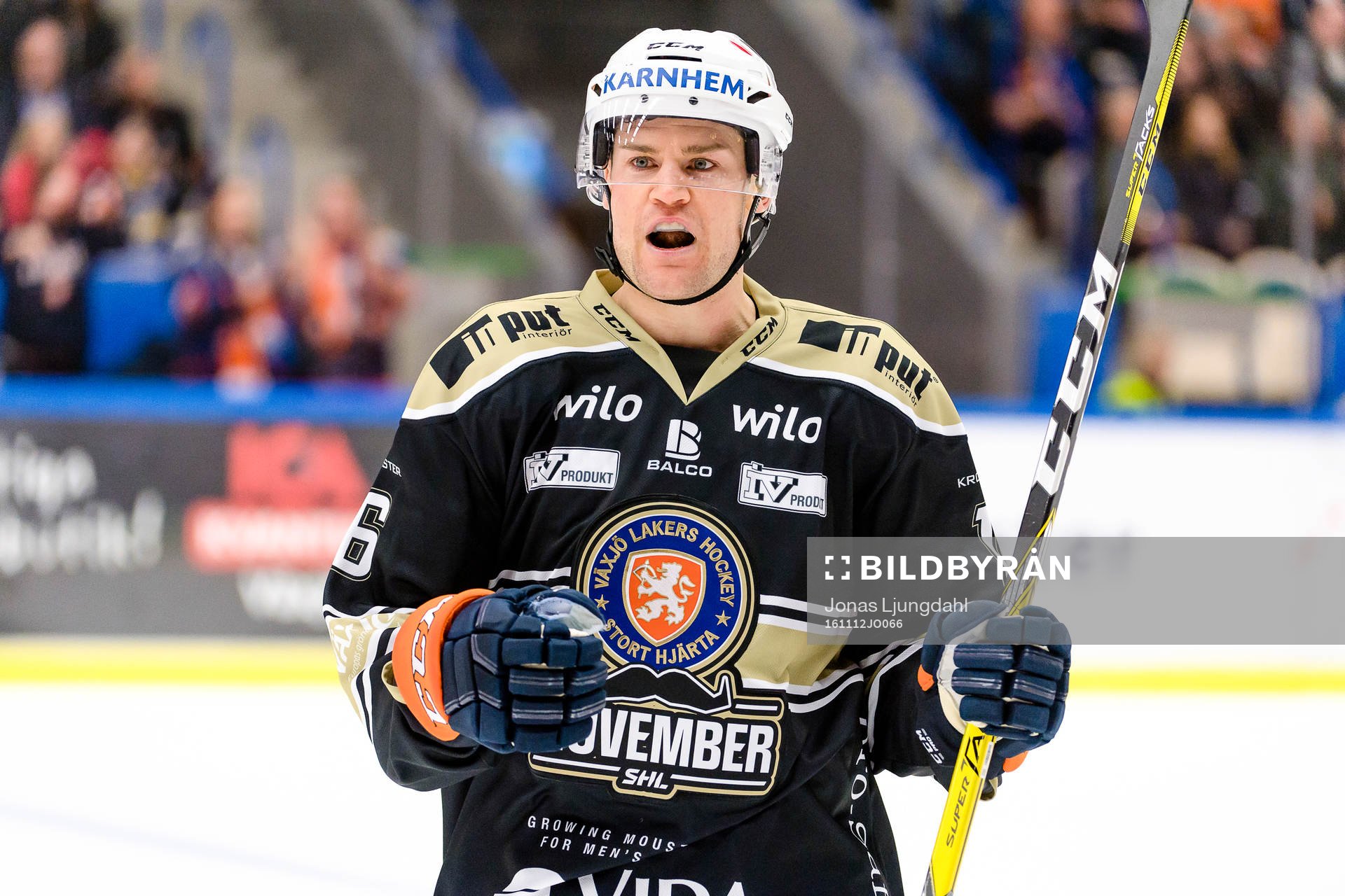 Växjös Geoff Platt jublar