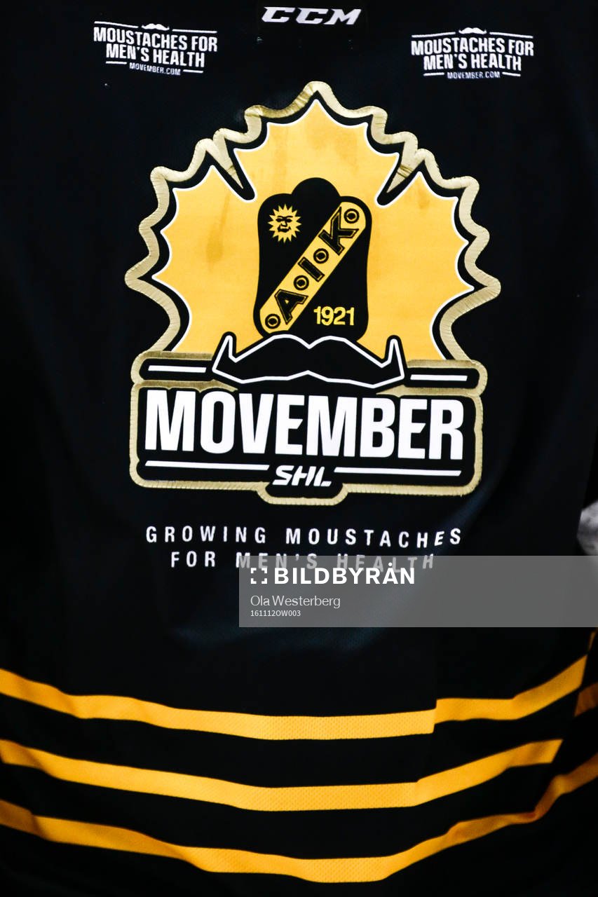 Skellefteås matchtröja med Movember logo