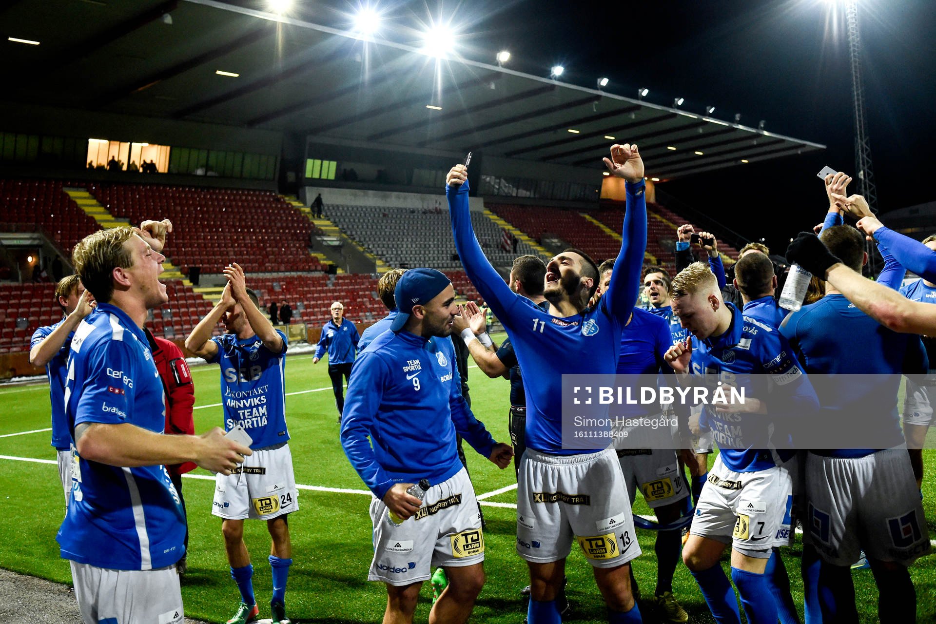 Norrbys spelare jublar