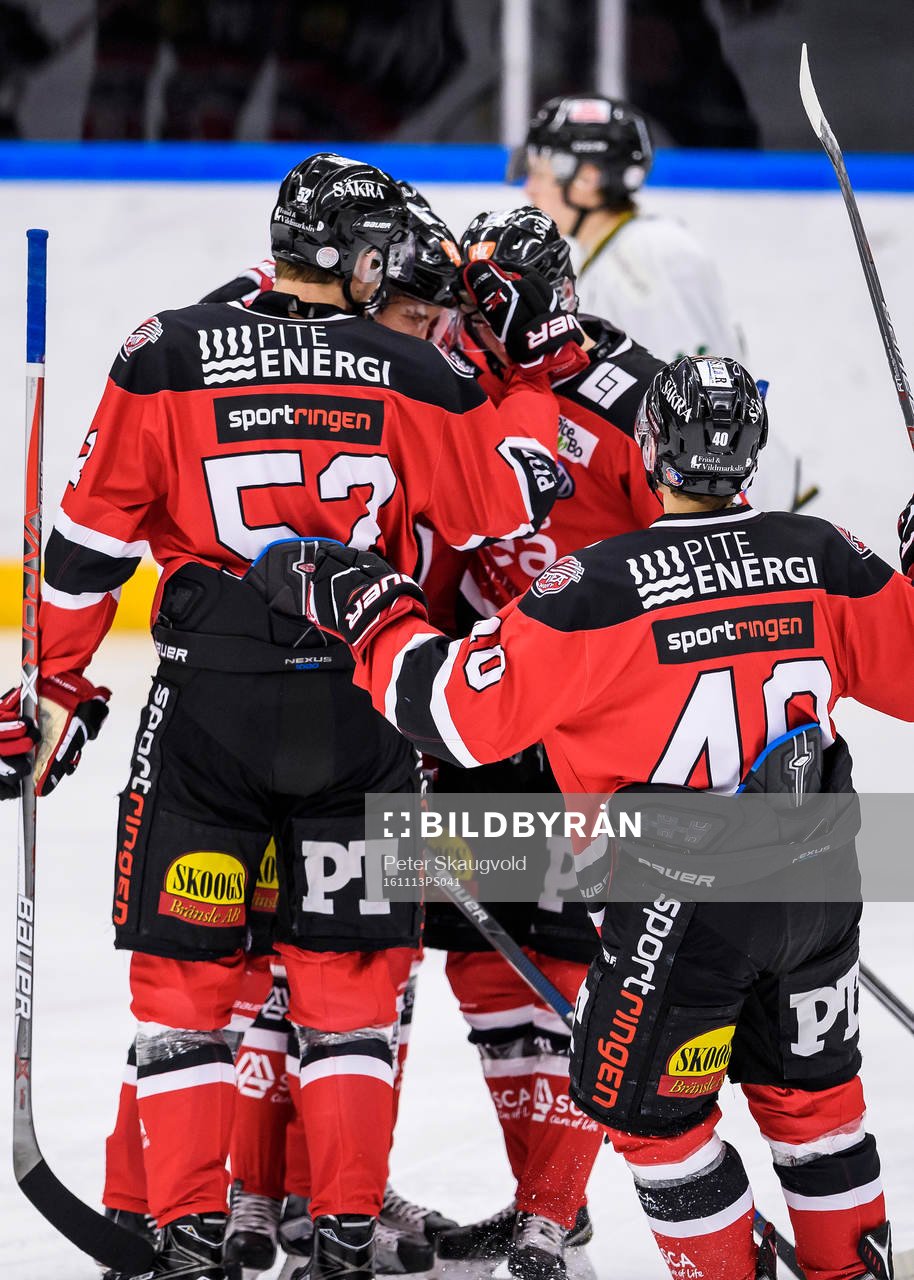 Piteåspelarna jublar