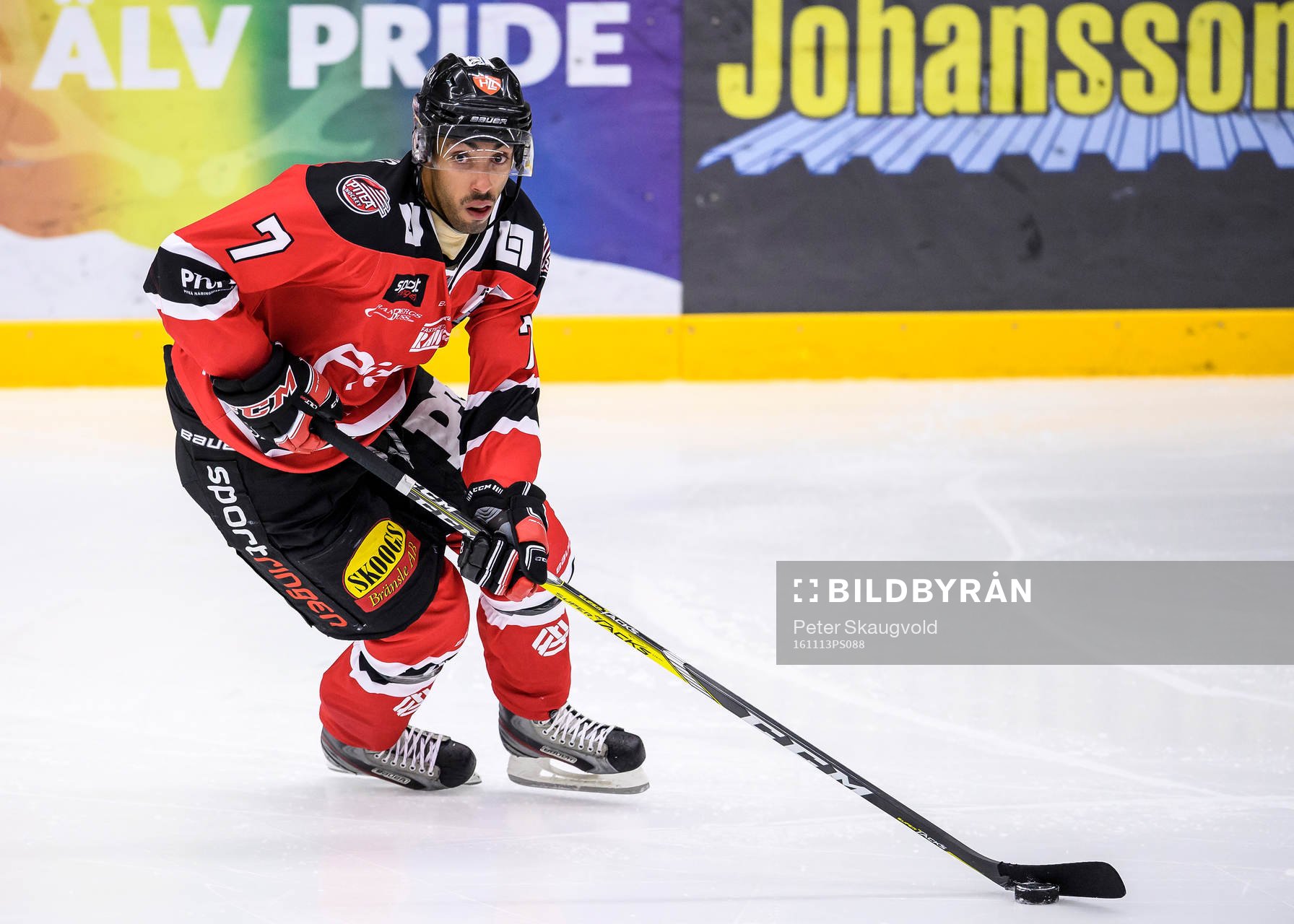 Piteås Christian Pettersson med pucken