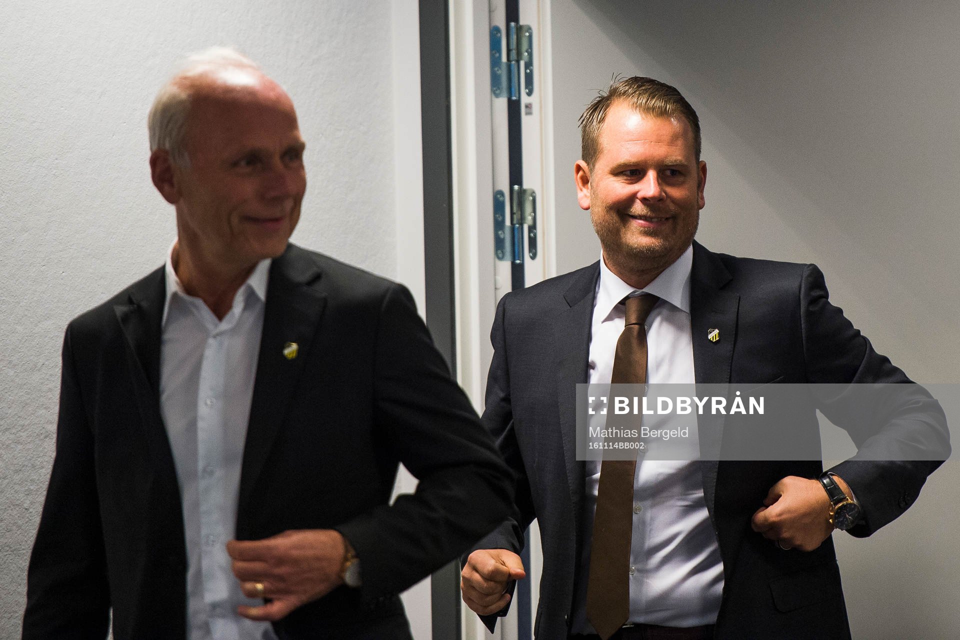 Klubbdirektör Dennis Andersson och Mikael Stahre som