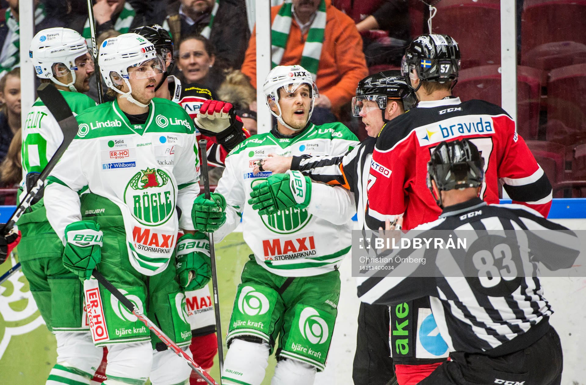 Rögles Christopher Liljewall och Patrik Cehlin i bråk med