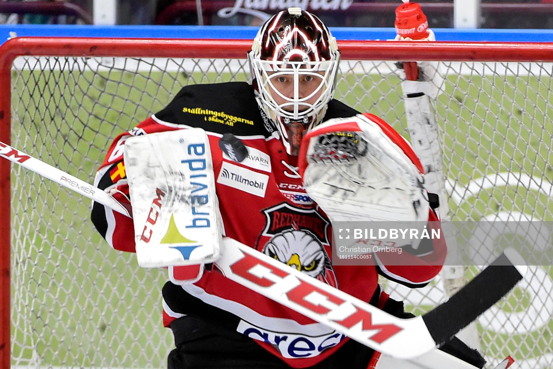 Malmö Redhawks målvakt Oscar Alsenfelt
