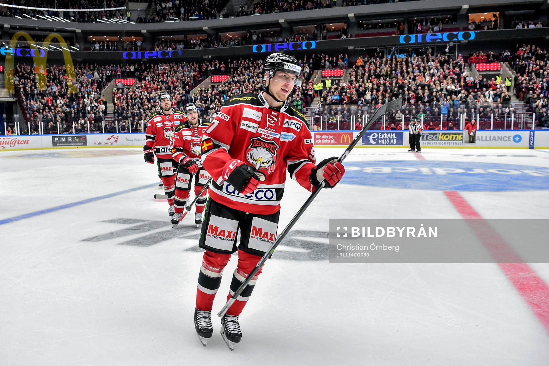 Malmö Redhawks Johan Ivarsson jublar