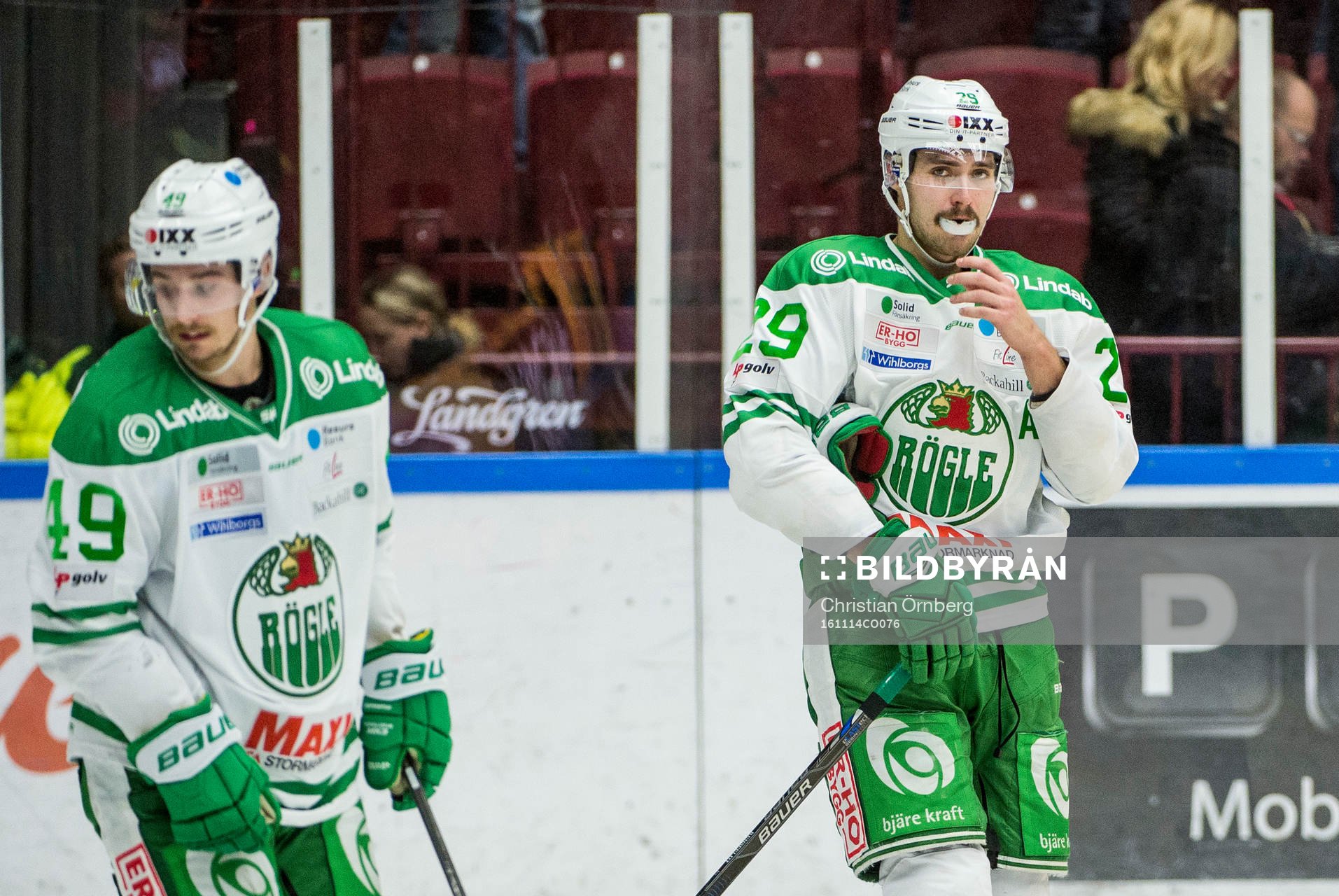 Rögles Sebastian Collberg och Ludvig Rensfeldt deppar