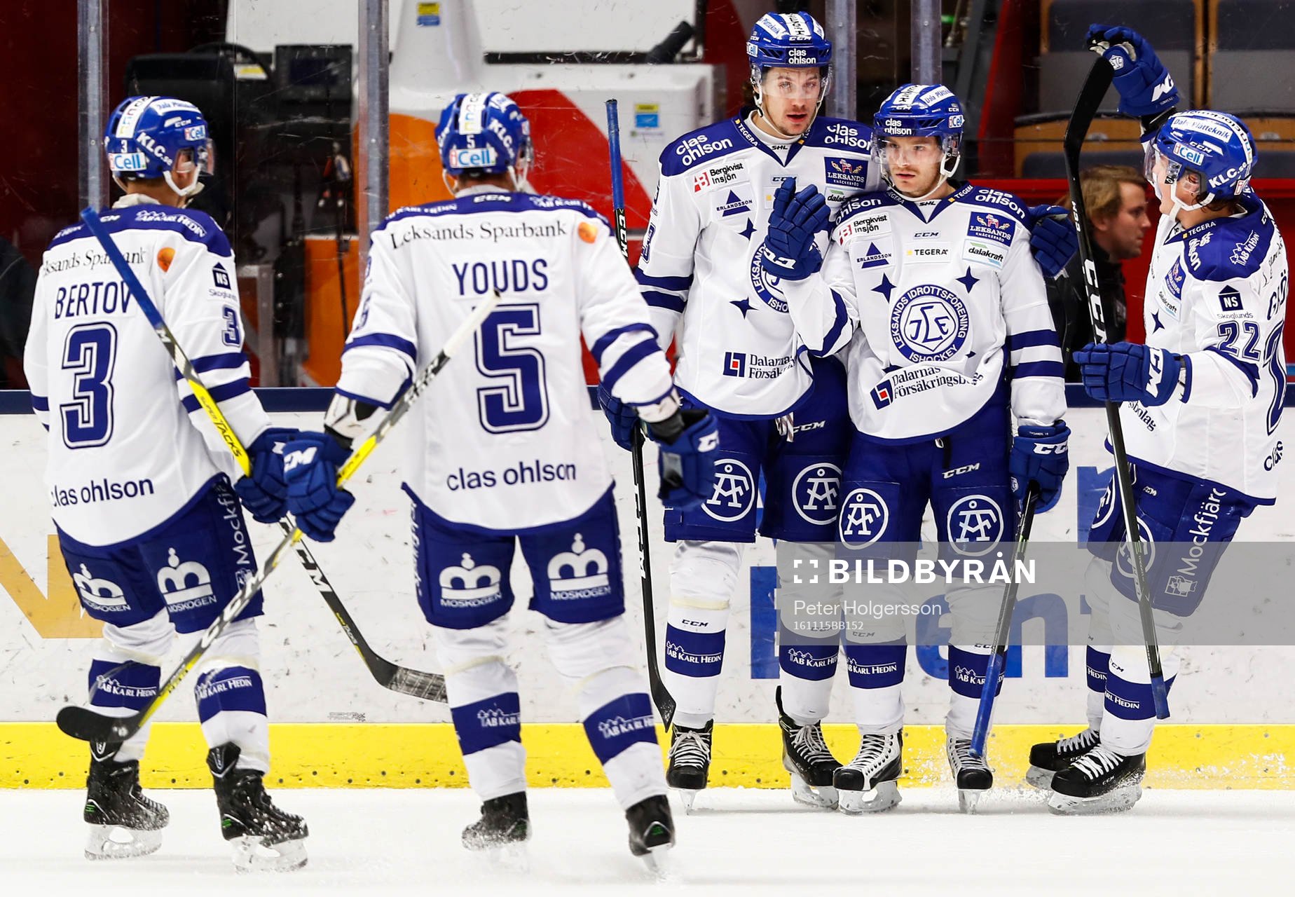Leksands spelare jublar