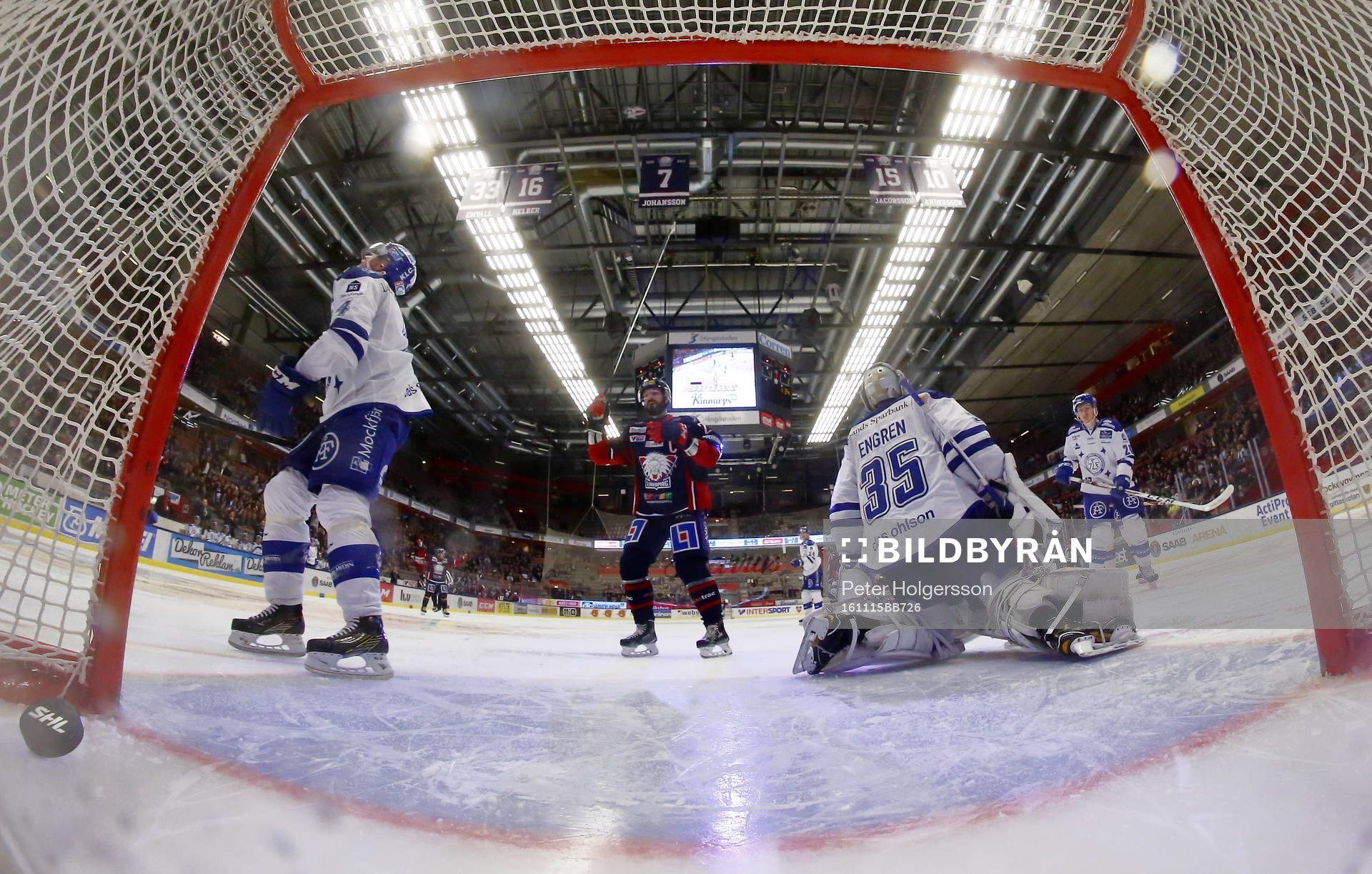 Mål 5-1 av Linköpings Emil Kristensen förbi Leksands