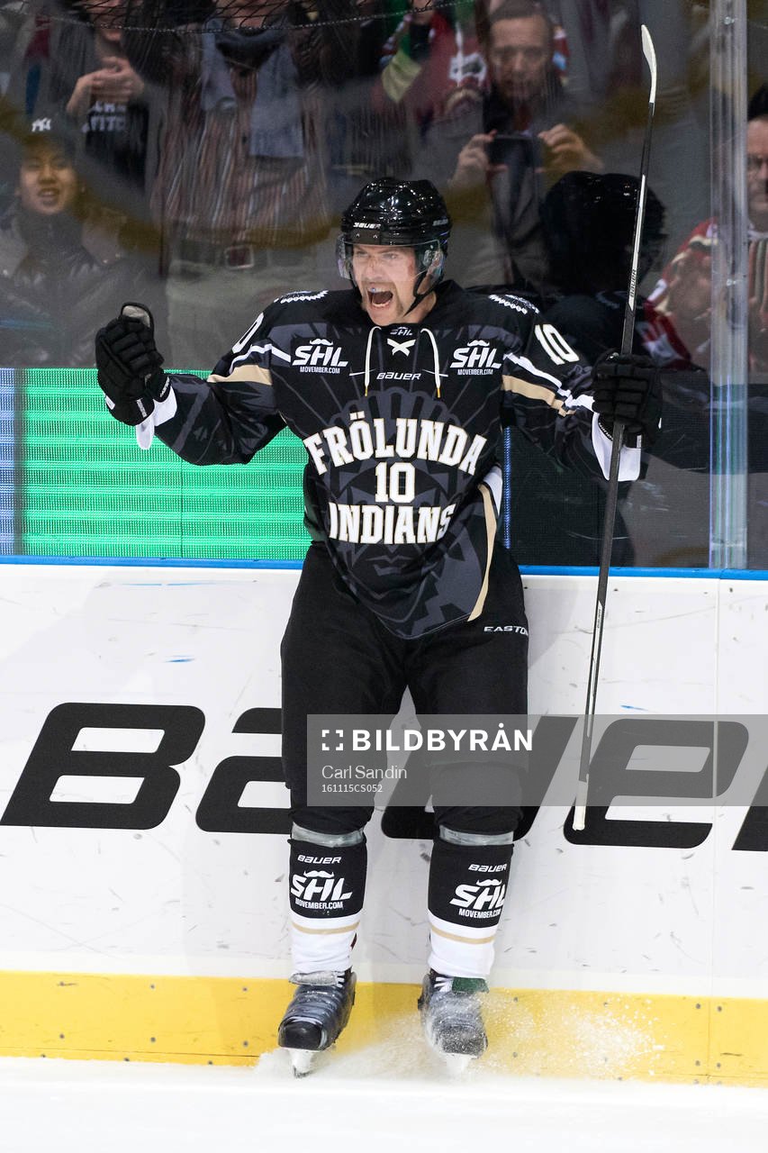 Frölundas Sean Bergenheim jublar