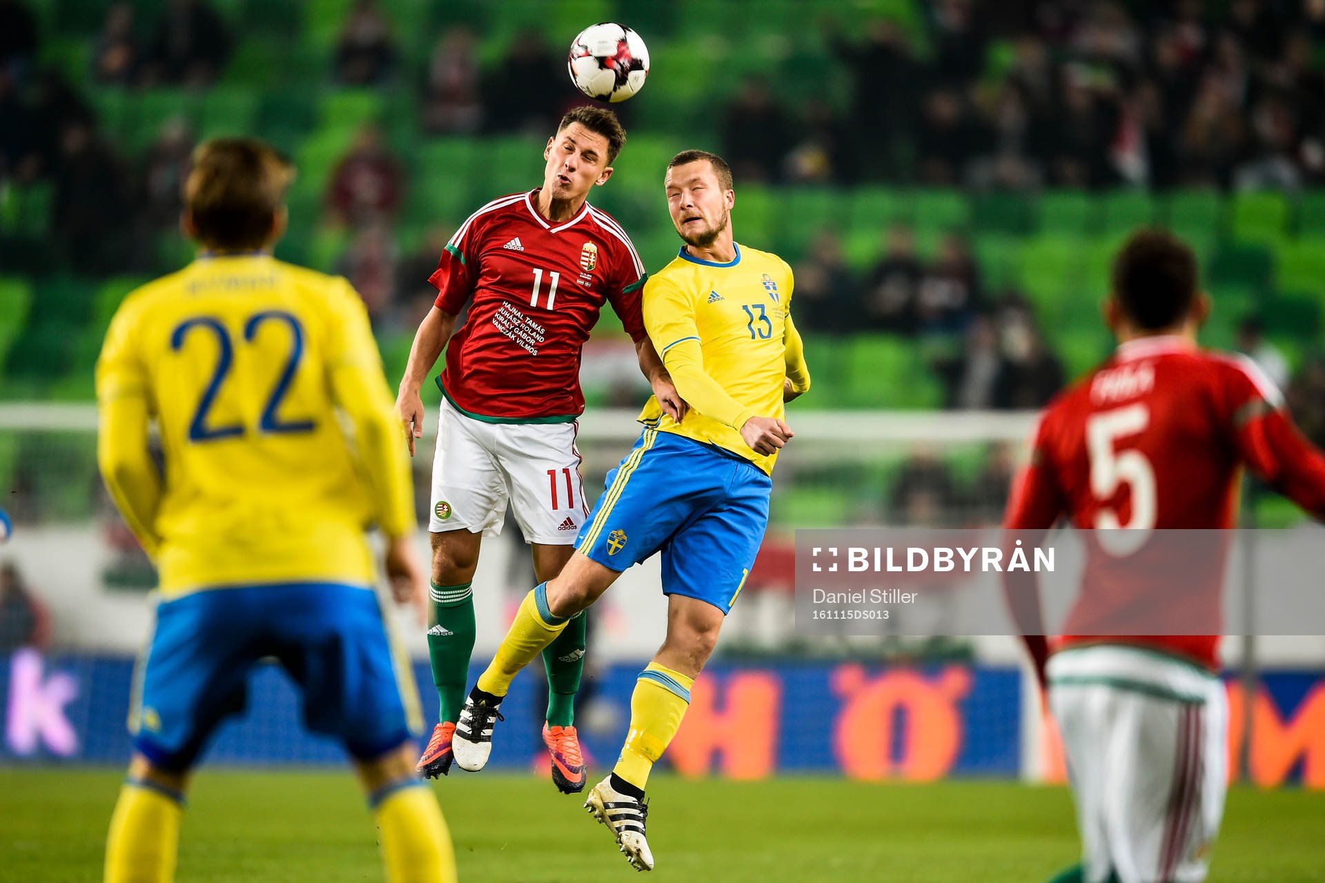 Ungerns Krisztián Németh i nickduell med Jakob Johansson