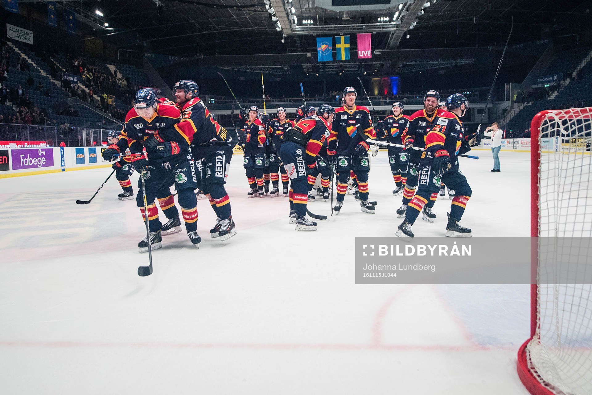 Djurgårdens spelare jublar