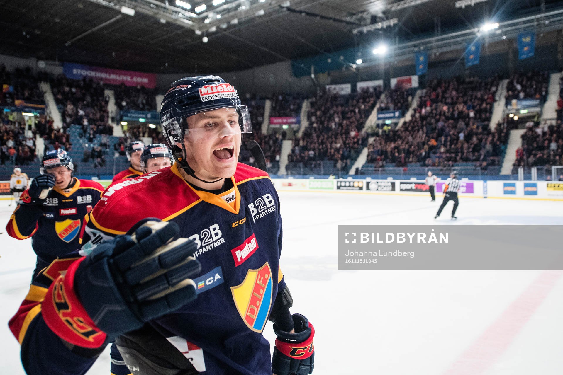 Djurgårdens Daniel Brodin jublar