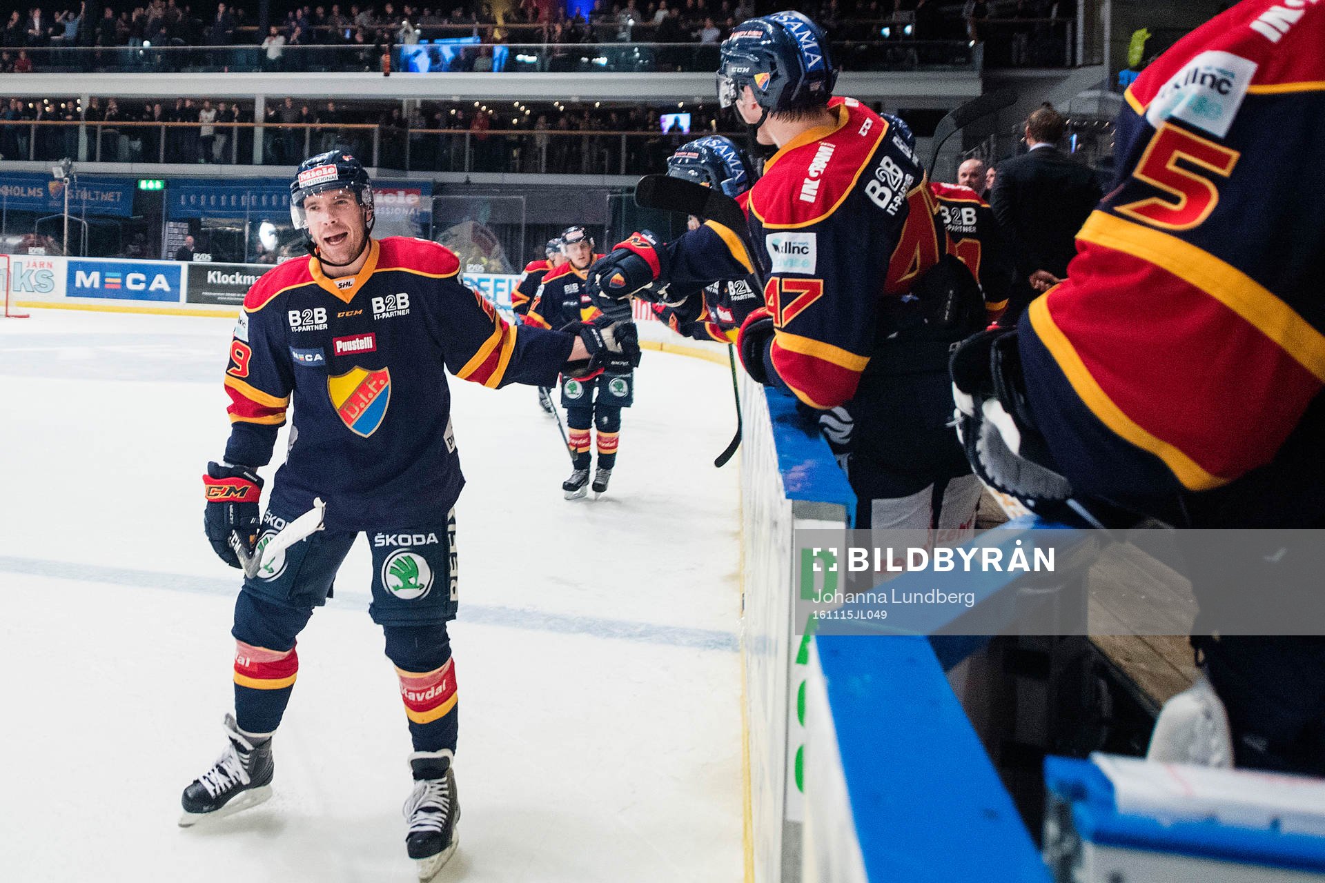 Djurgårdens Matt Anderson jublar