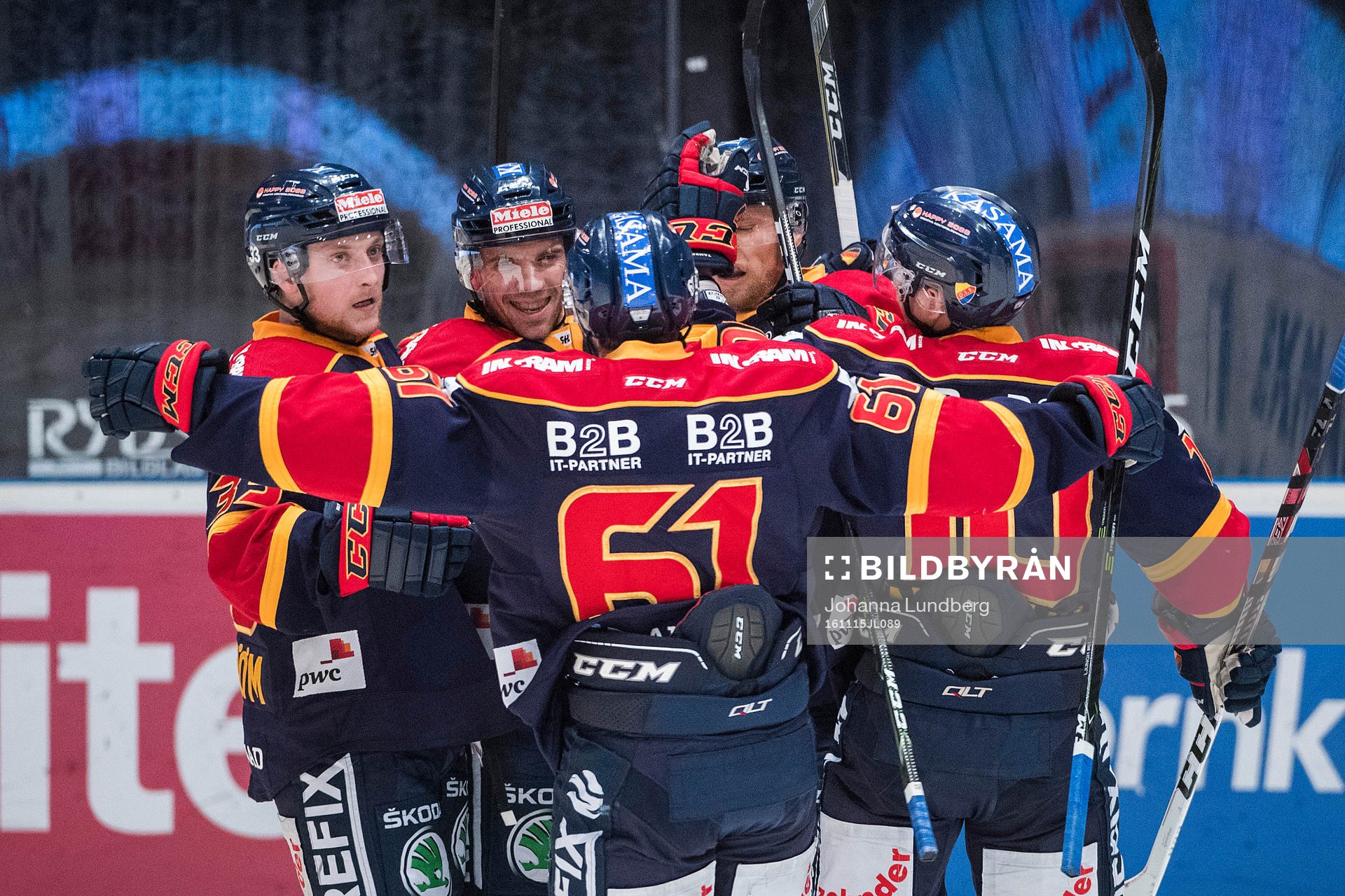 Djurgårdens spelare jublar