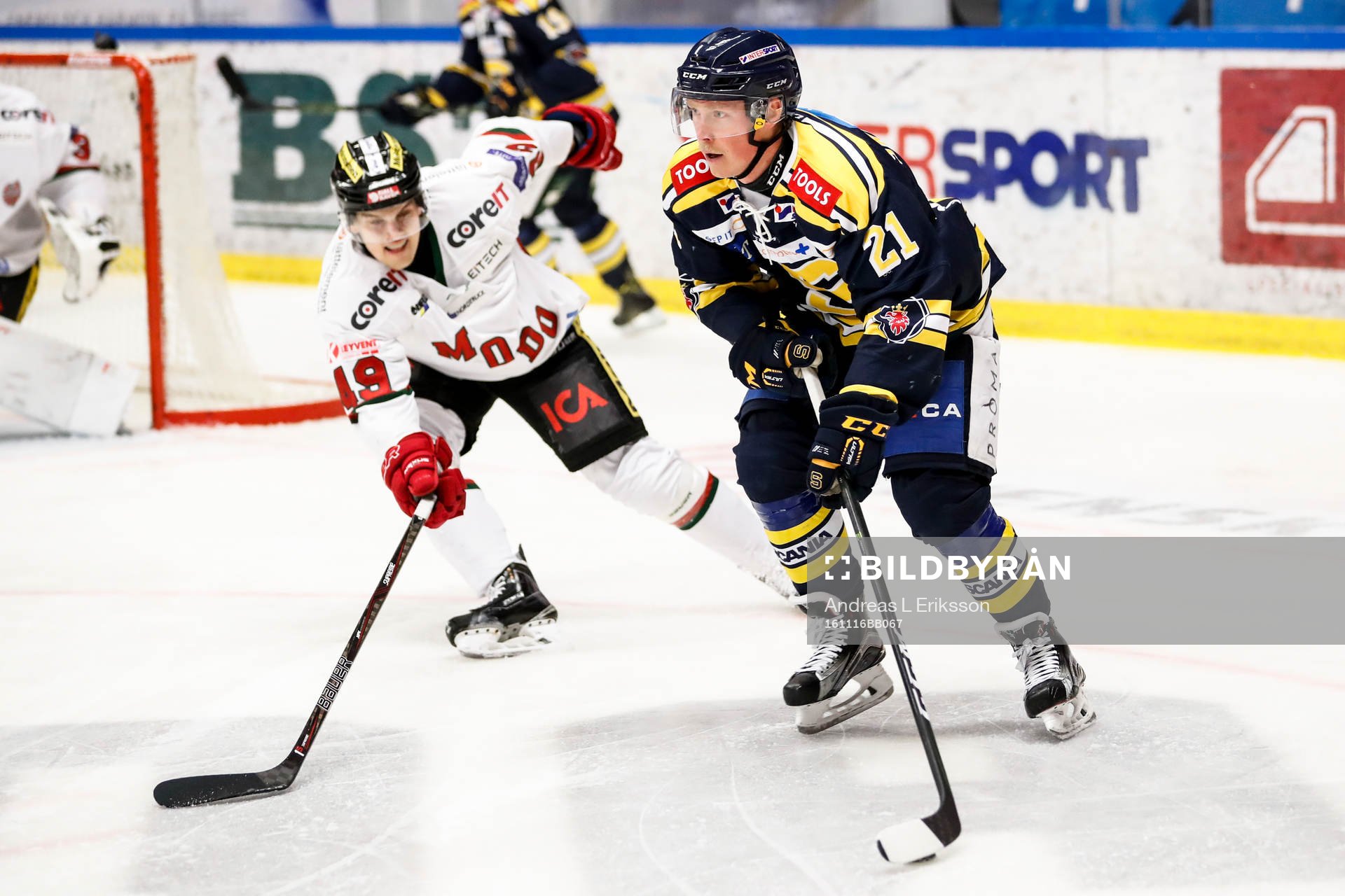 Modos Axel Eidstedt och Södertäljes Johan Skinnars