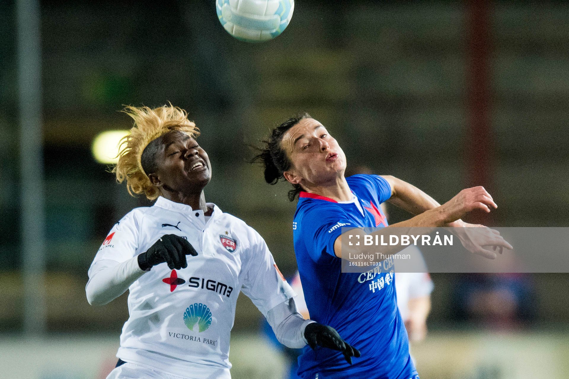 Rosengårds Gaëlle Enganamouit och Slavia Prag Andrea