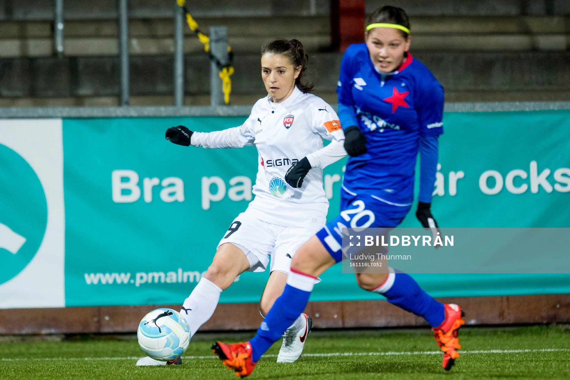 Rosengårds Iva Landeka och Slavia Prag Diana Bartovicova